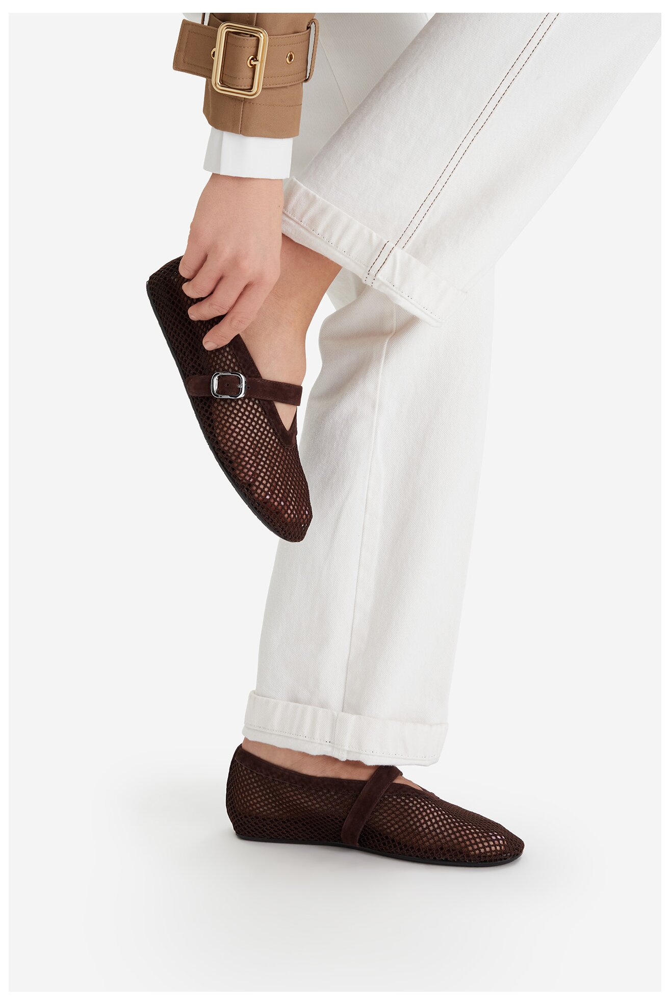 Baleriny Badura MIMOSA-SLT-24067P-52 Brązowy ciemny