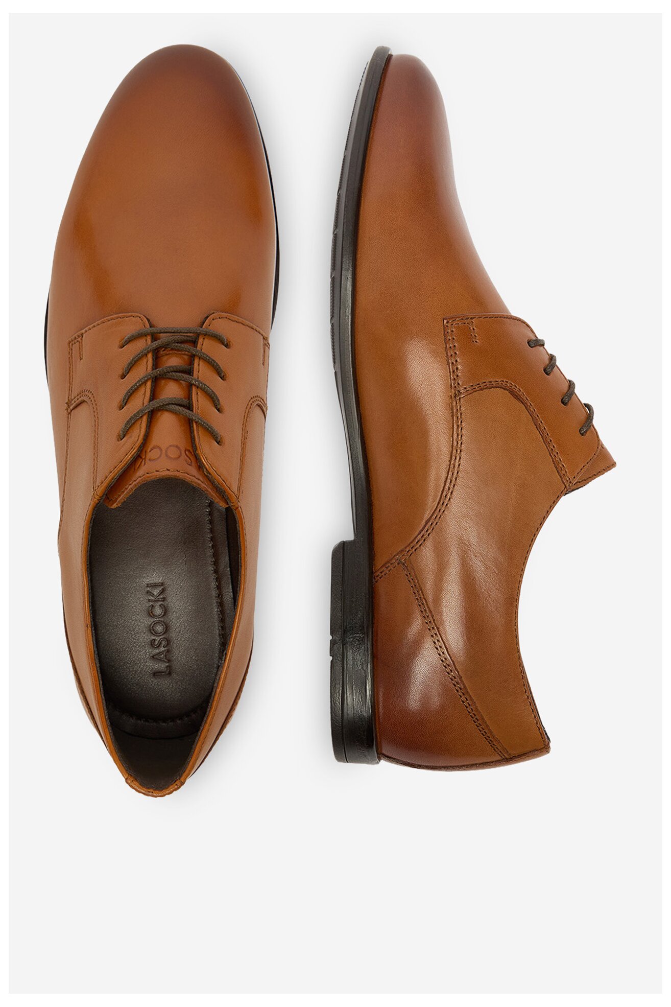 Półbuty Lasocki CEO-KONGO-14 MI08 Brązowy