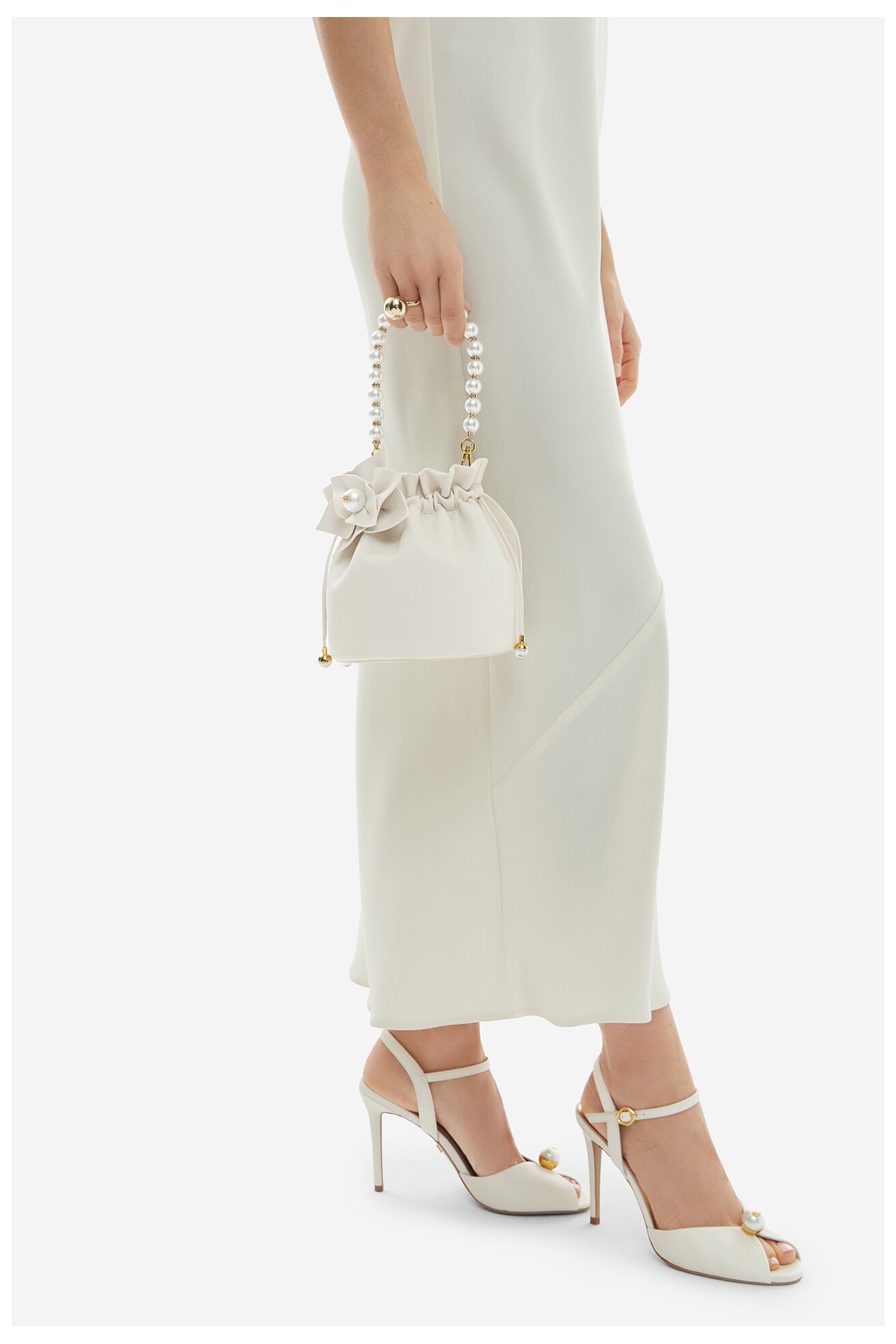 Torebka Gino Rossi EO-ROSE-LA224-19454 Złamana biel