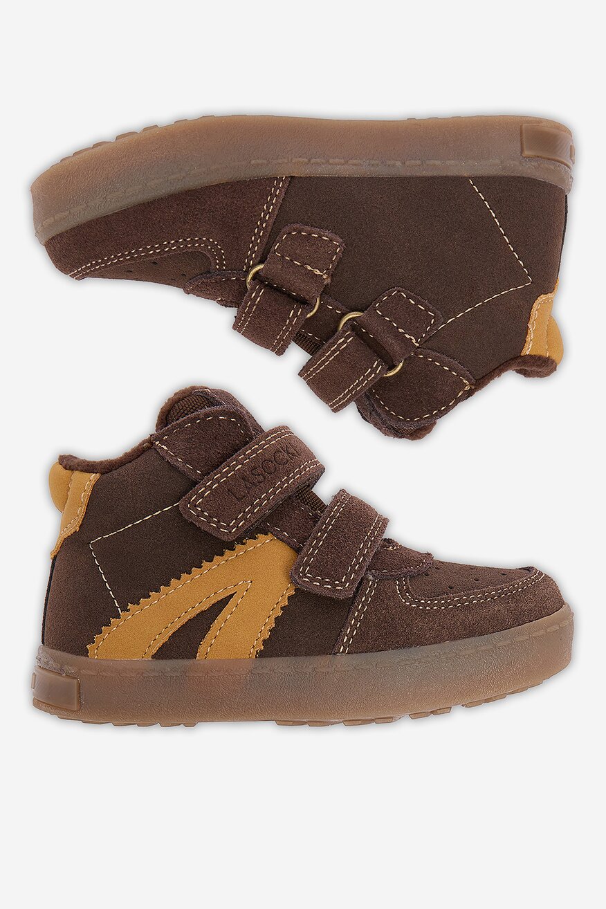 Šněrovací vyšší obuv Lasocki Kids HNĚDÁ - 5906751305546