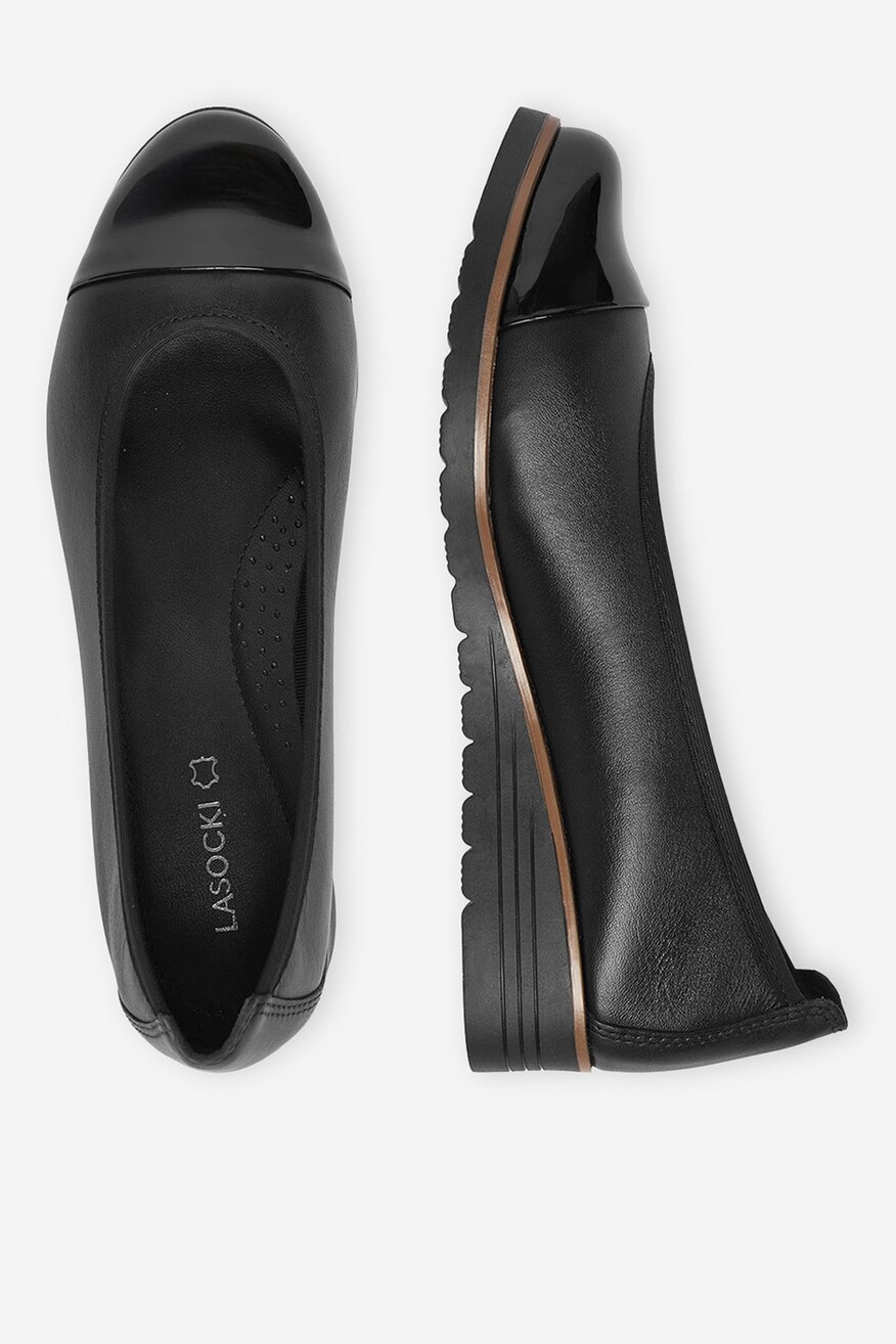 Lasocki - Baleriny skórzane - 5906751587089
