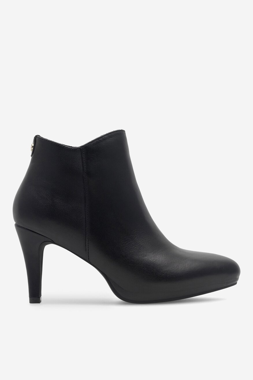 
                Lasocki - Botki skórzane na szpilce - 5905588002291