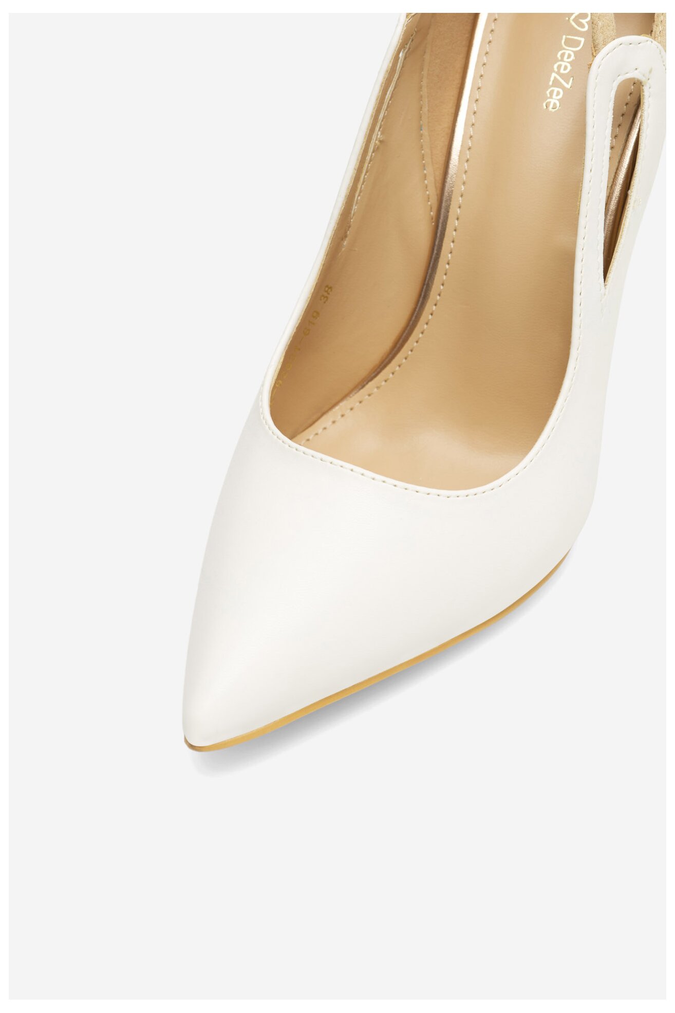 Pantofi cu toc DeeZee KL-92831-619 ALB