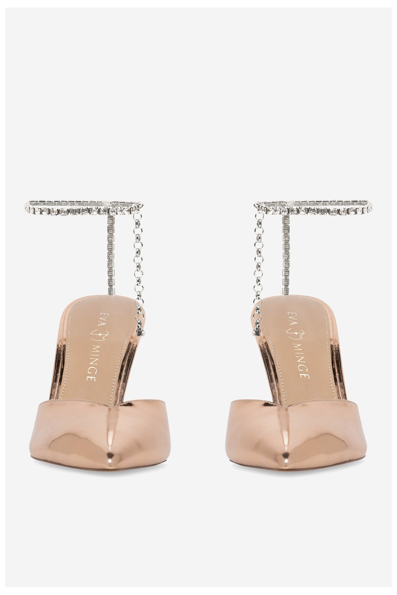 Pantofi cu toc EVA MINGE FLORENCIA-323-101-2 AURIU