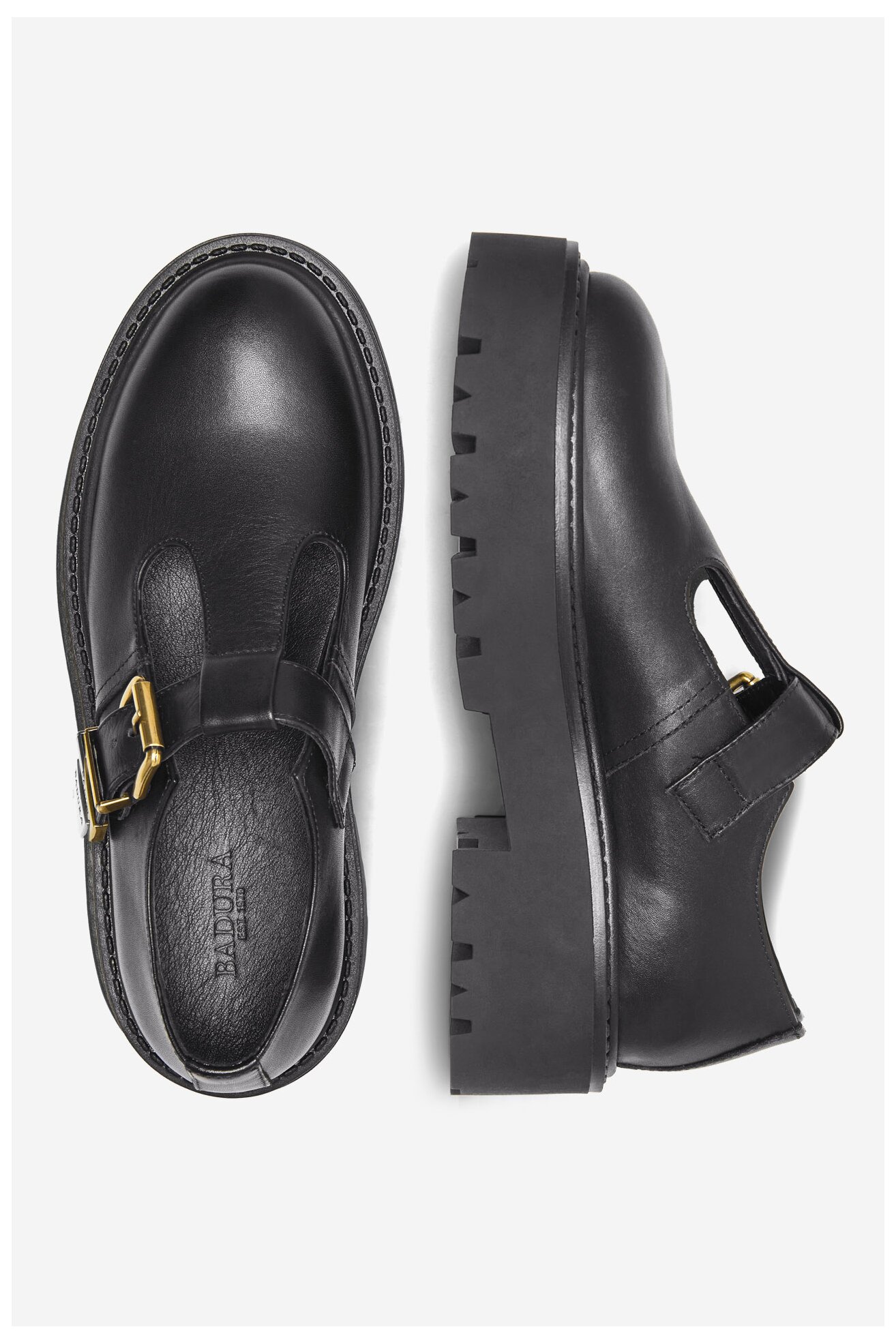 Półbuty Badura BENEDICTE-01 Czarny