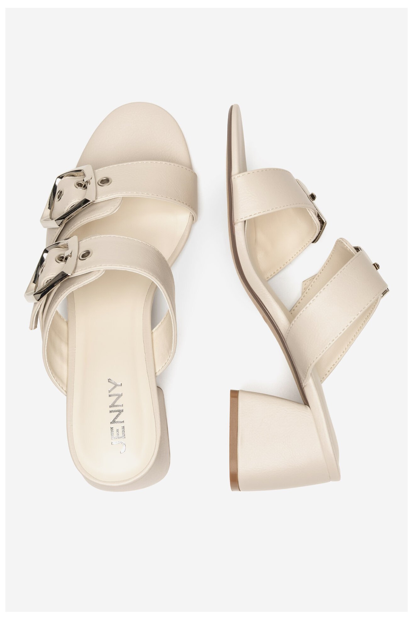 Klapki Jenny CD24022-1 Beżowy