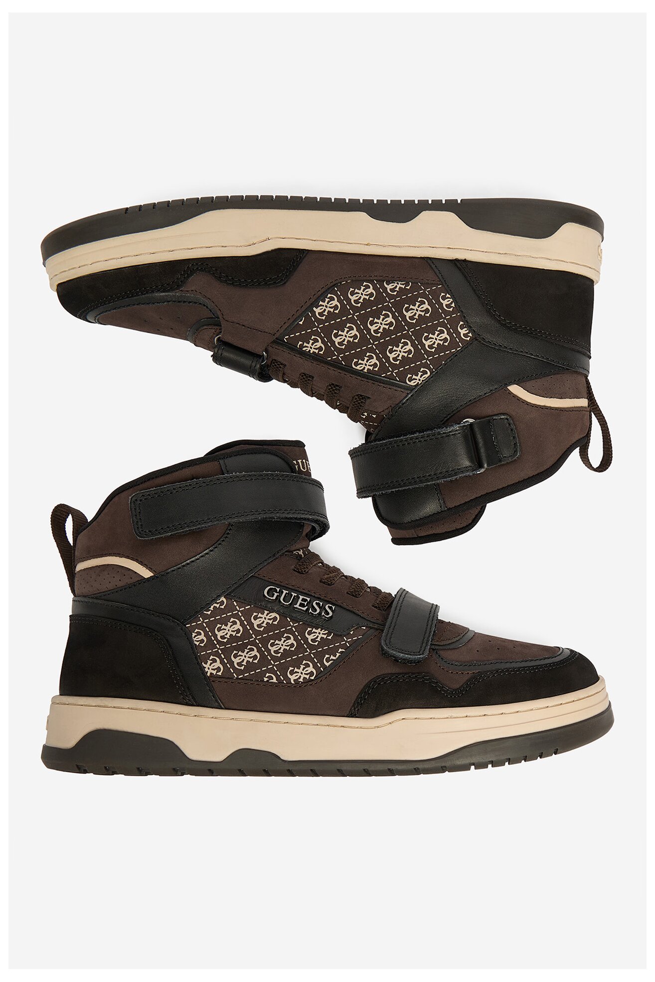 Sneakers GUESS CEO-BI12-CAROL-03 Brązowy ciemny