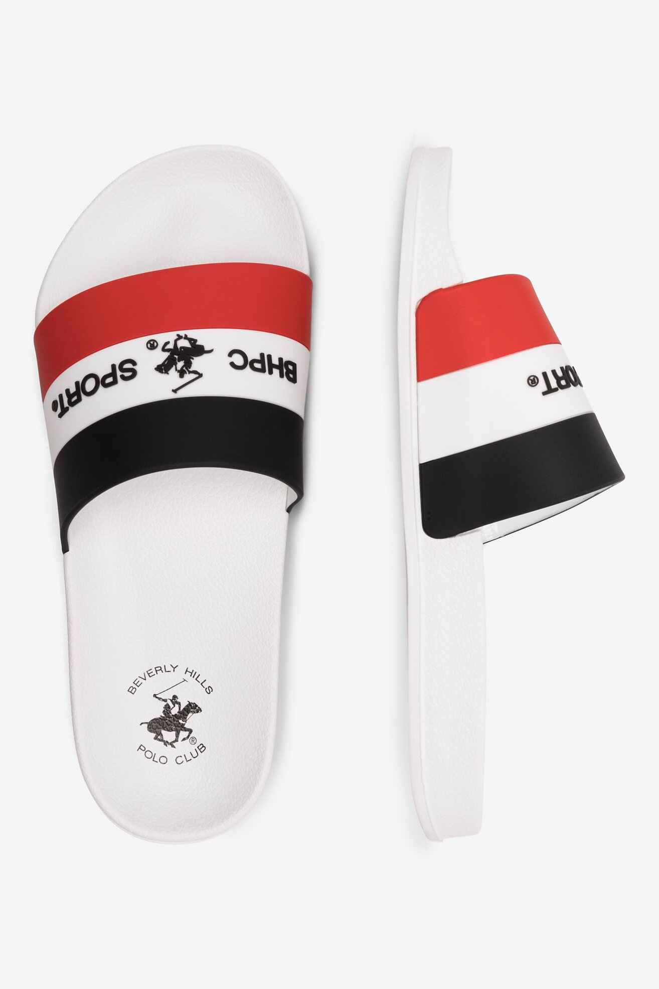 Klapki basenowe Beverly Hills Polo Club MP-CA23054-1C Biały
