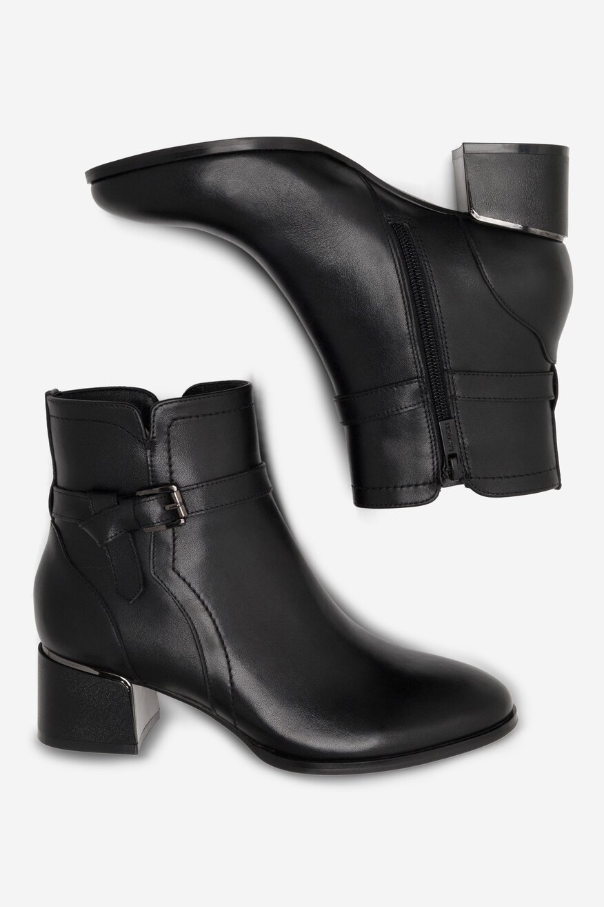 Lasocki - Skórzane botki - 5905588036425