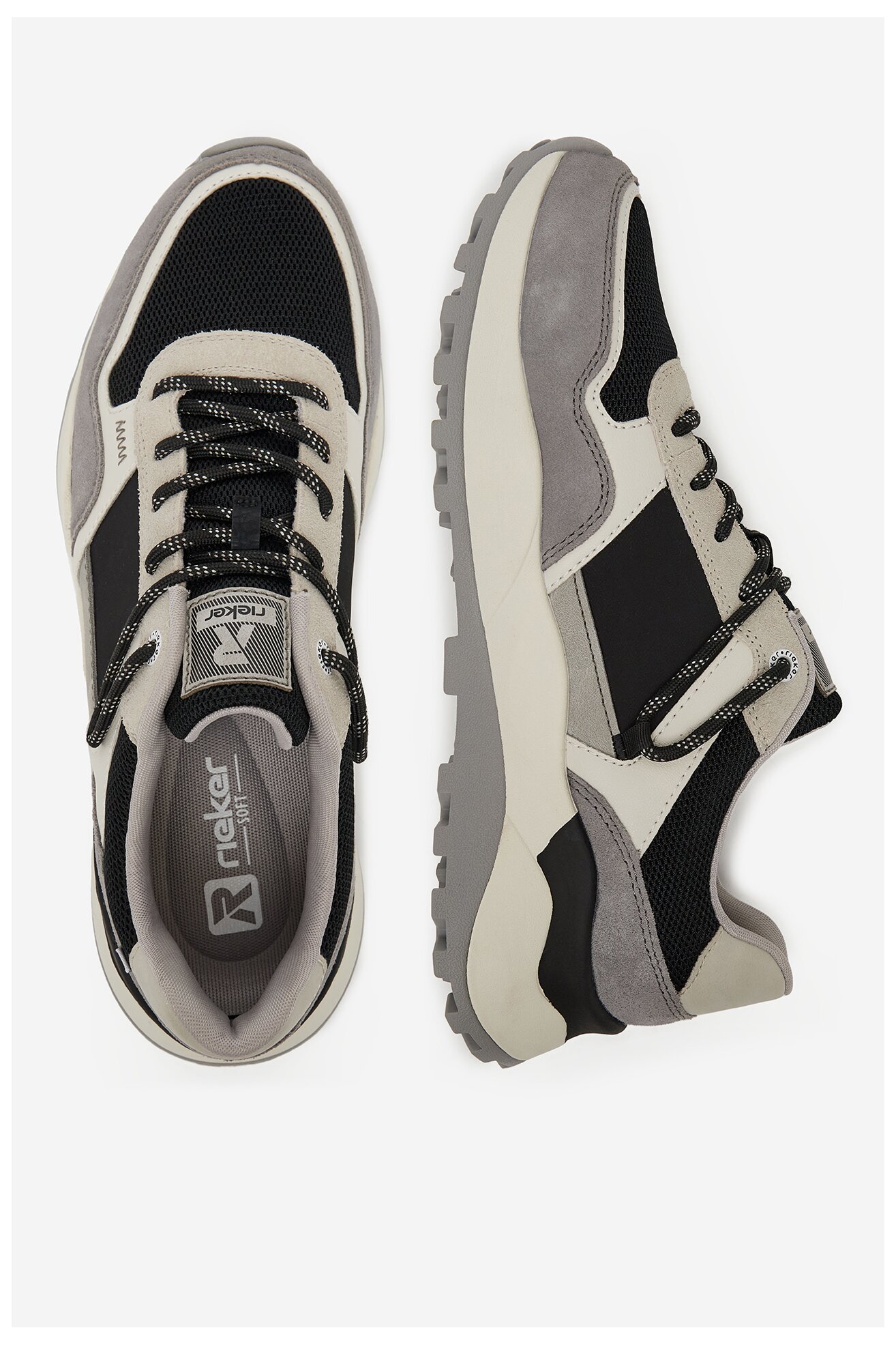 Sneakers Rieker Revolution Lifestyle U1300-00 Szary