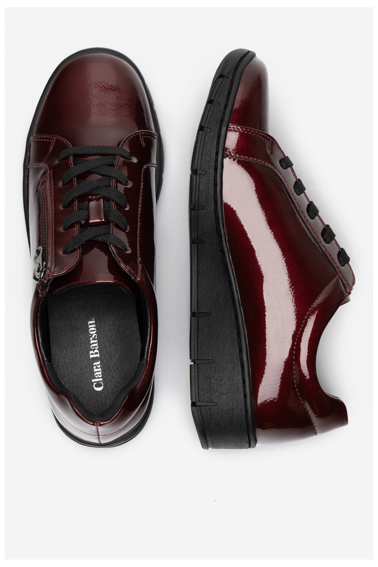 Półbuty Clara Barson CLAIRE WS6075-16 Bordowy