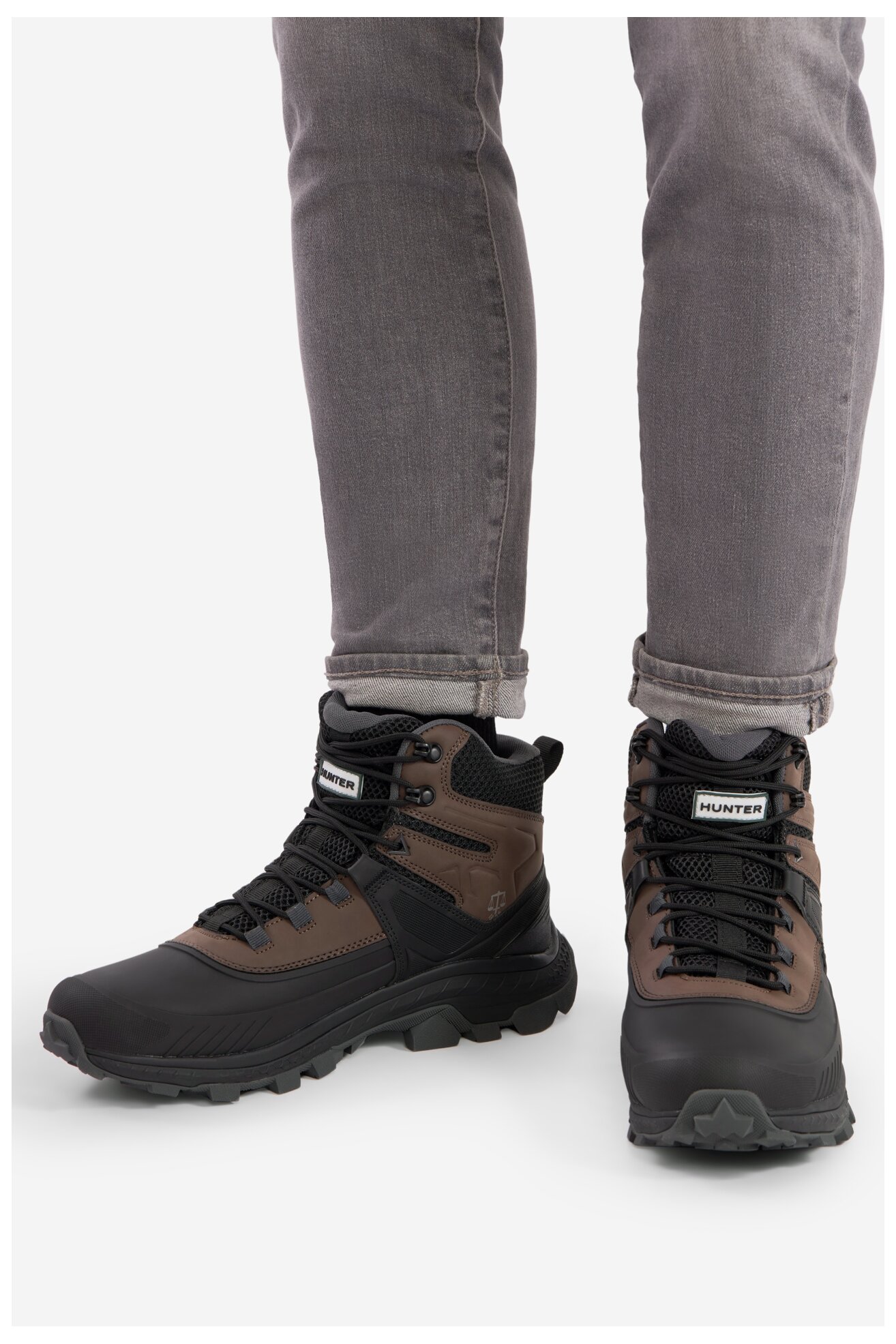 Túracipő HUNTER AWW EVERGREEN SNOW HIKER WP BARNA