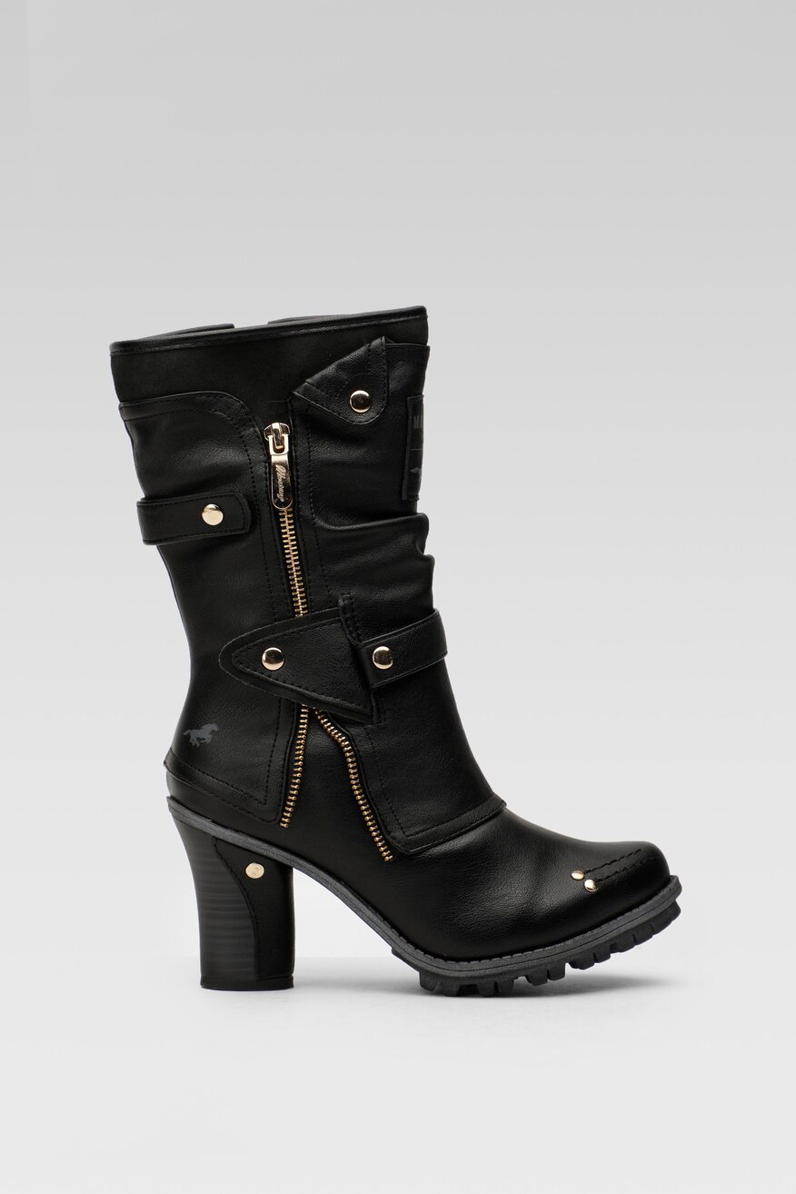 Mustang - Kozaki czarne - 5904862163932