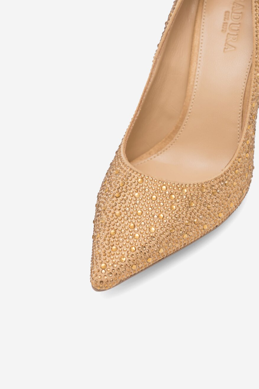 Badura - Czółenka skórzane na szpilce - 5905588109020