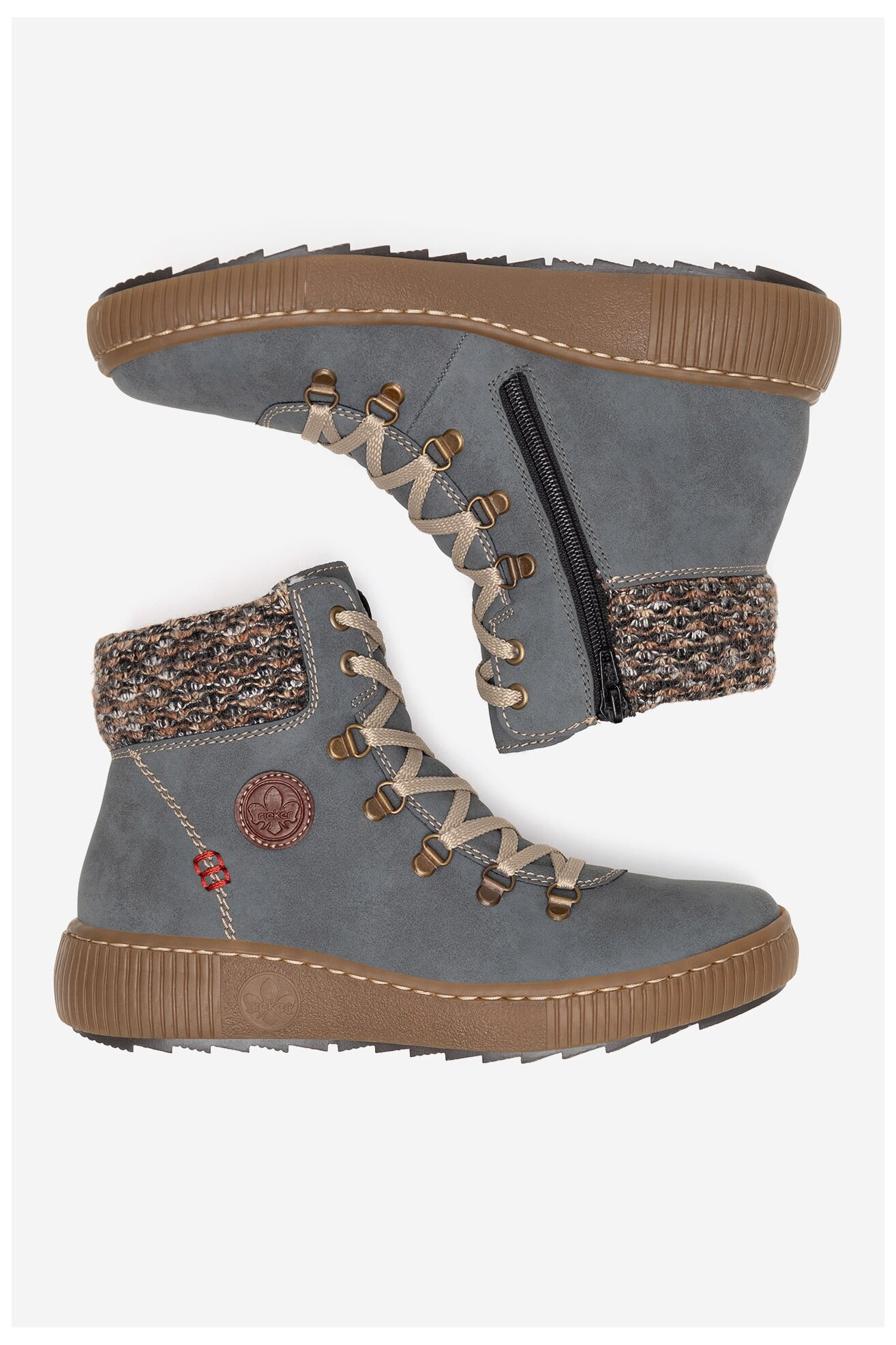 Bocanci Rieker Z6648-14 ALBASTRU