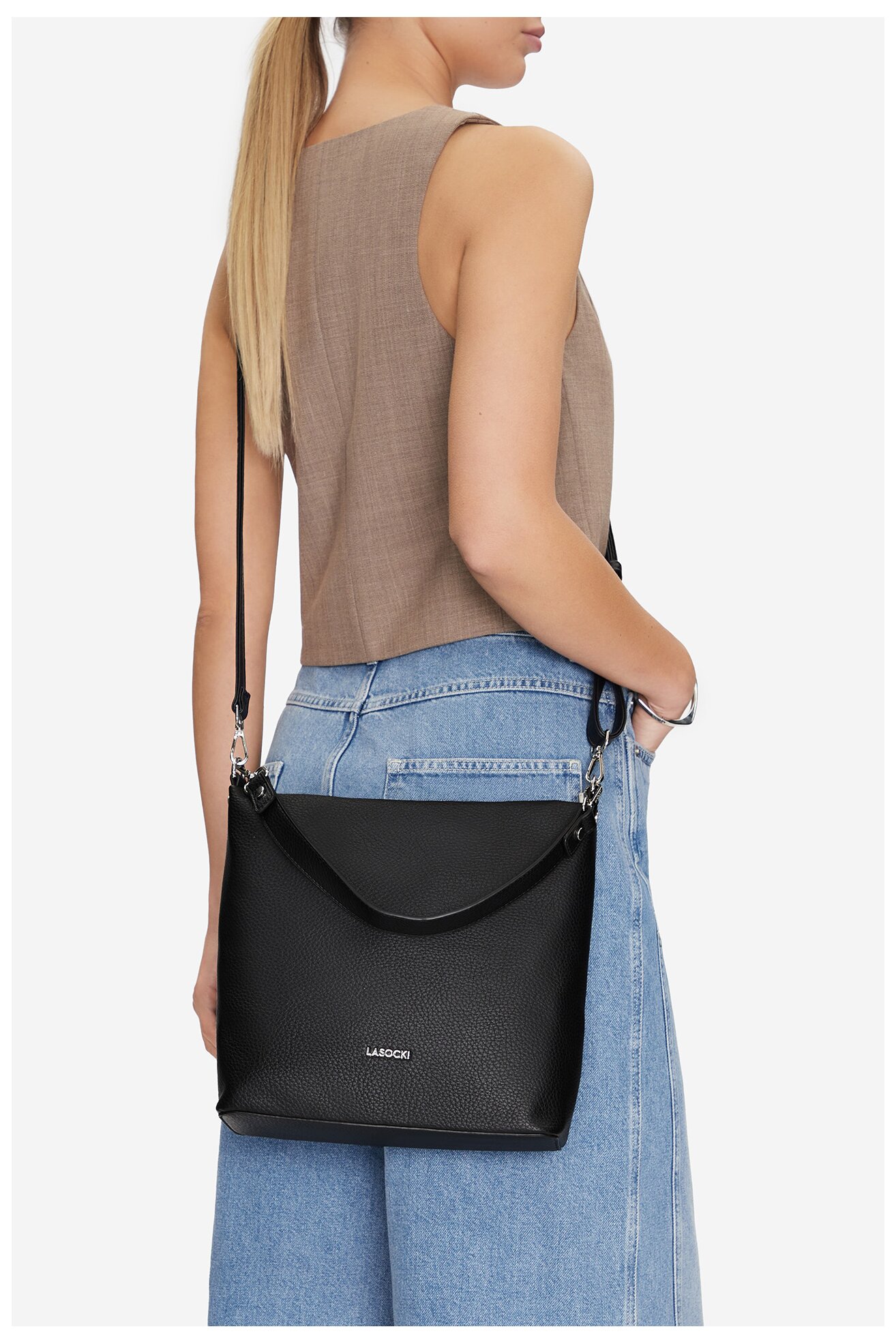 Дамска чанта Lasocki LSK-X-006-07 ЧЕРЕН