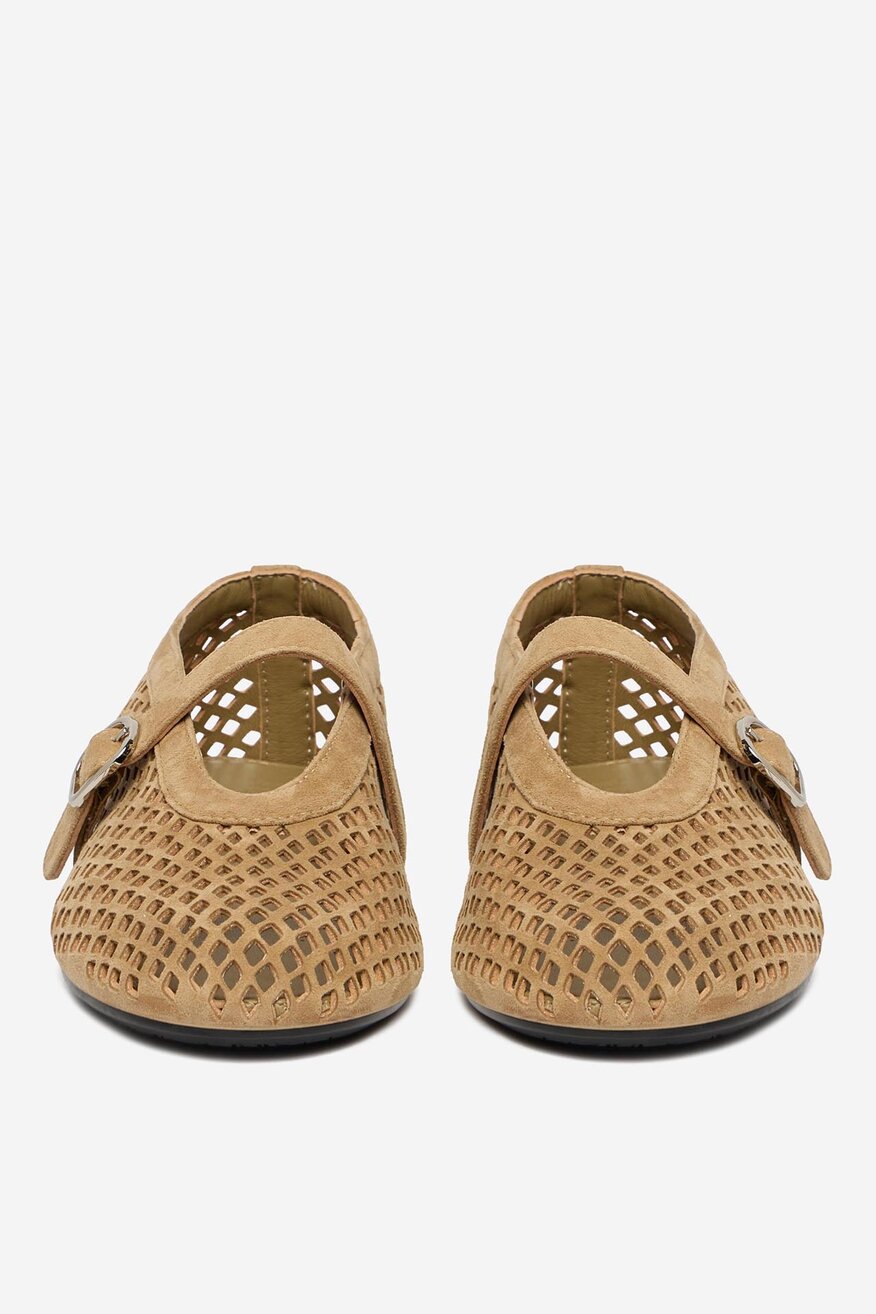 Badura - Baleriny skórzane - 5906751671375