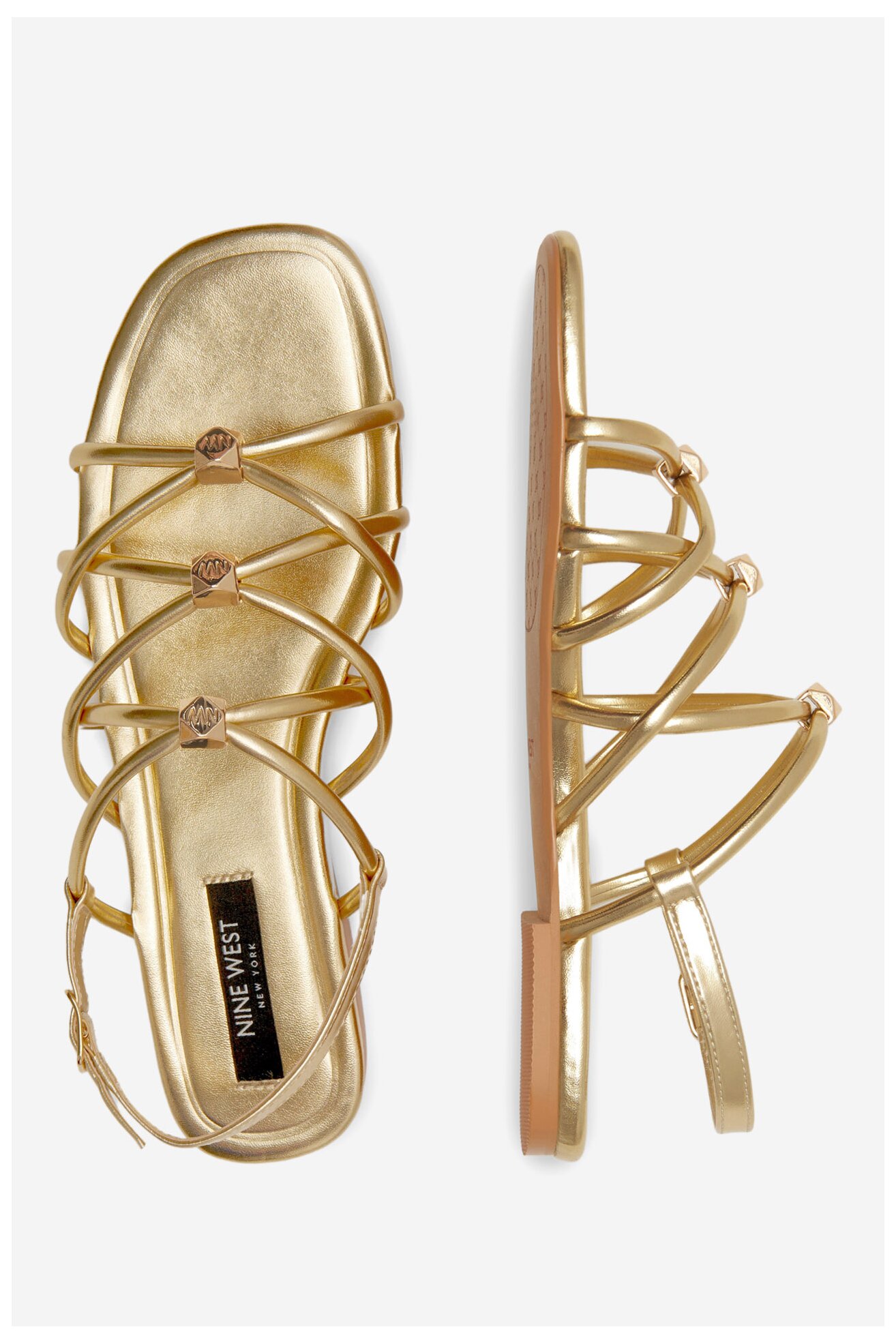 Szandál NINE WEST 123AL1737 ARANY