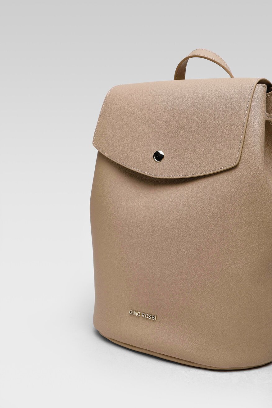
                Gino Rossi - Plecak skórzany beżowy - 5904248530587