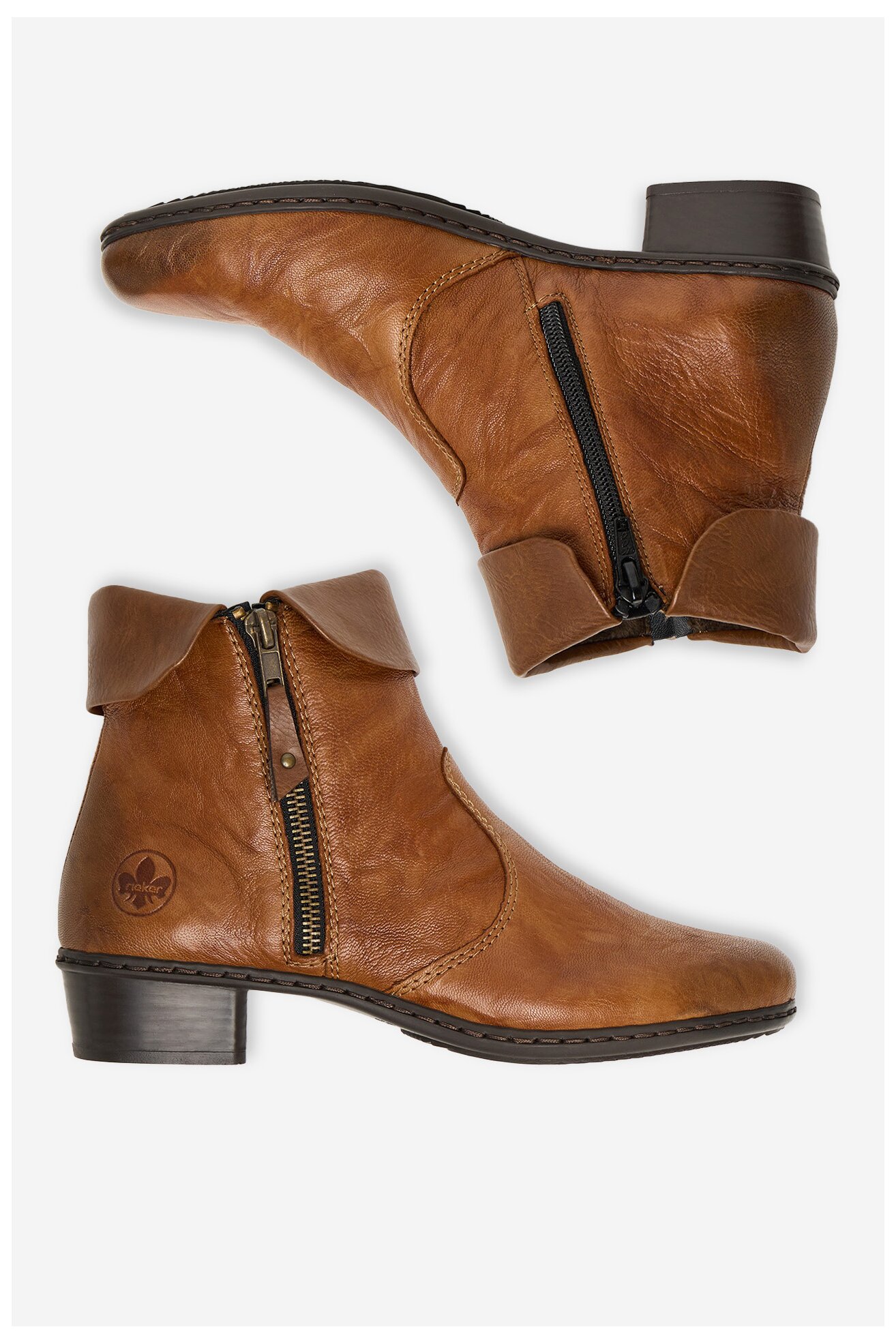 Botki Rieker Y07A8-22 Brązowy