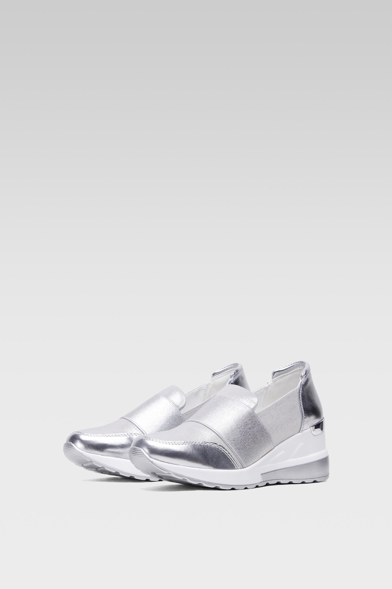 Półbuty Clara Barson WS2229-22 Srebrny