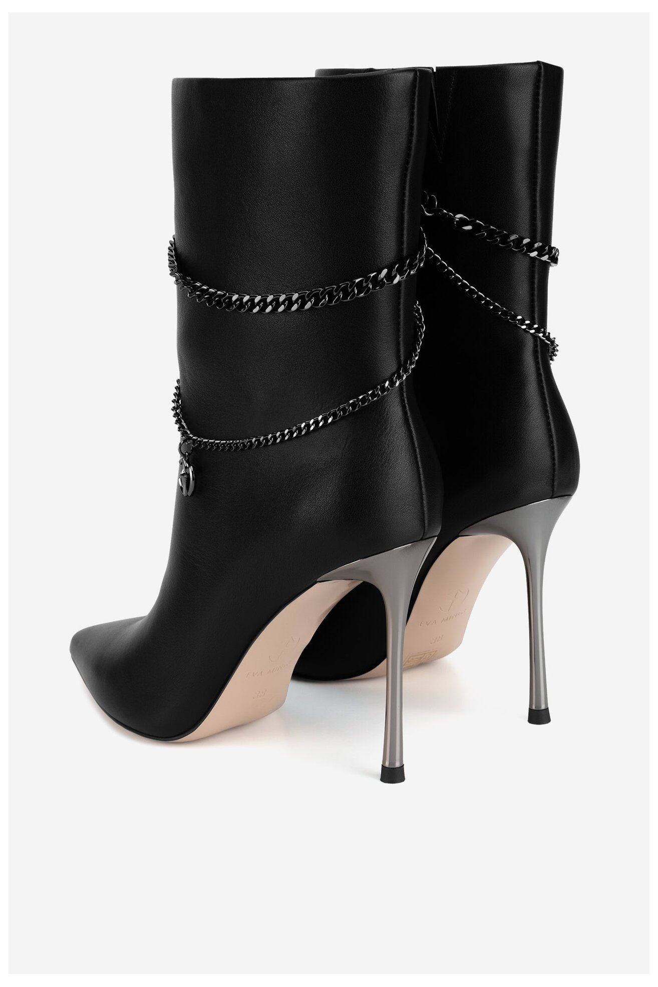 Bokacsizma EVA MINGE HESSA-TO926-201 FEKETE