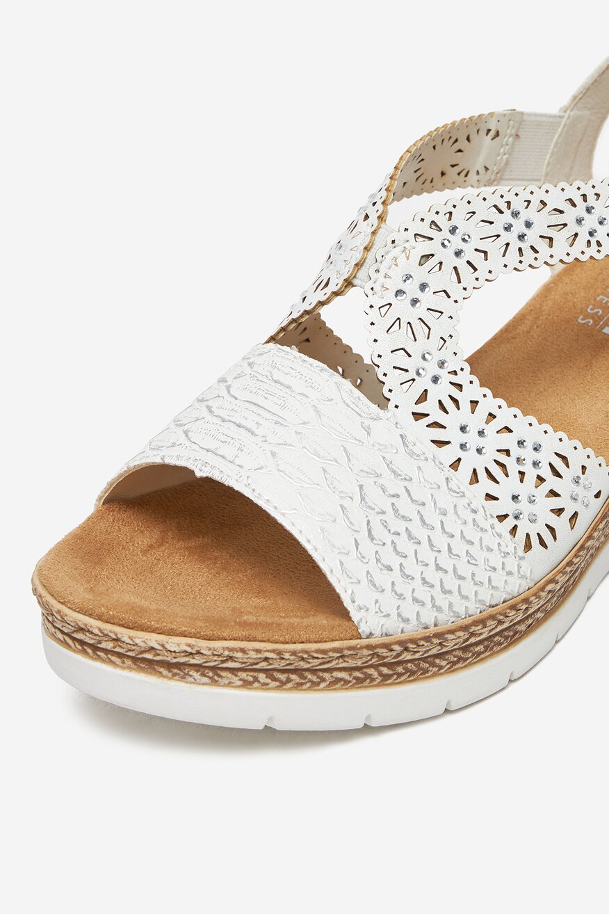 Rieker - Sandały na koturnie - 2230078418539