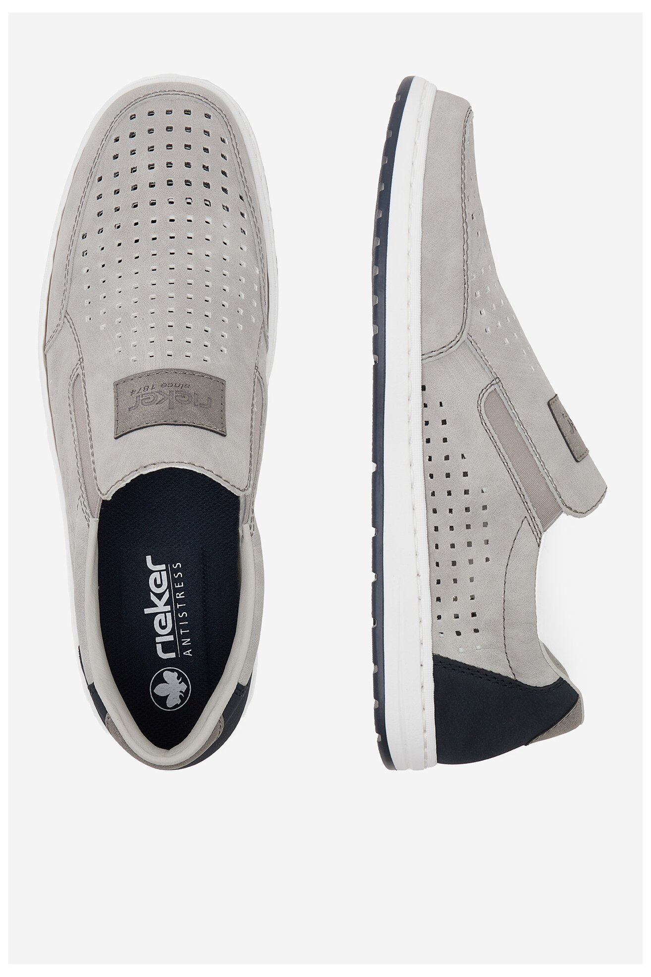 Félcipő Rieker 18267-40 SZÜRKE