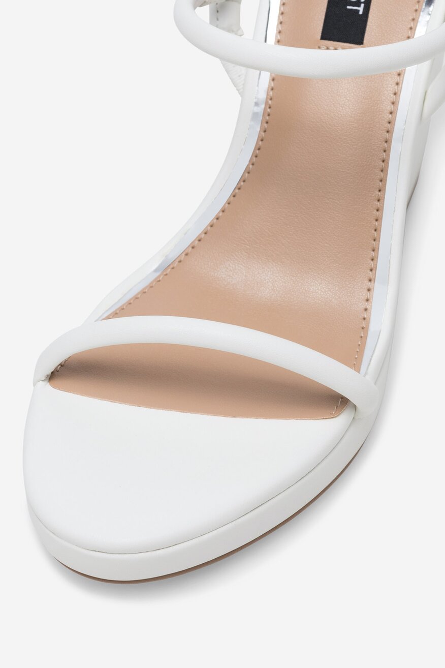 NINE WEST - Sandały na koturnie - 5905588559948