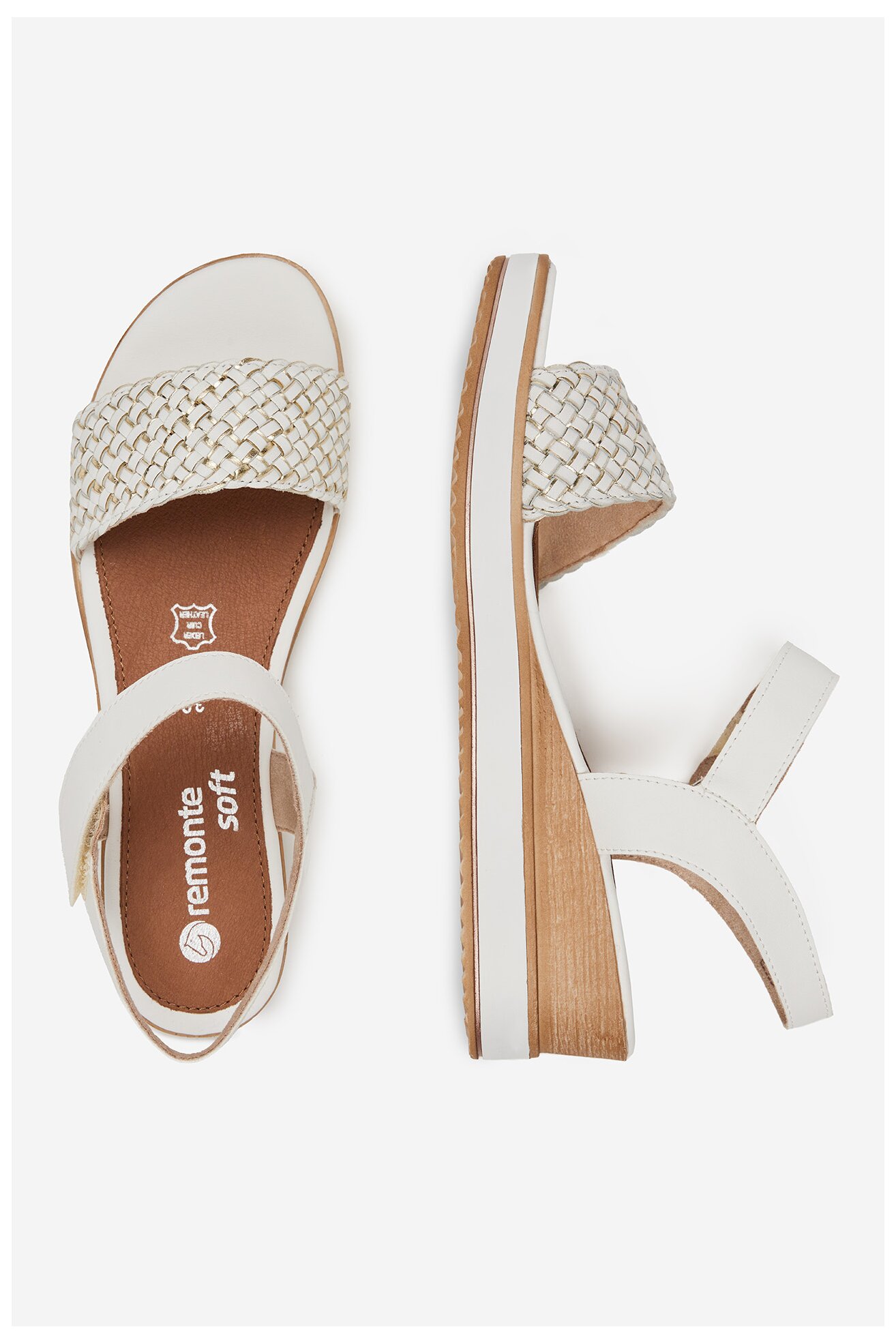 Sandały Remonte D6465-80 Biały