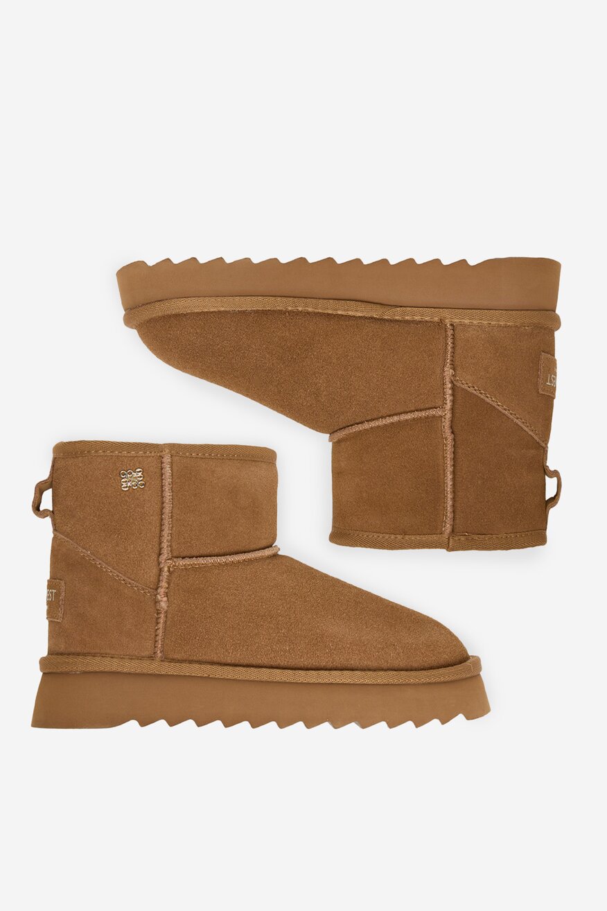 NINE WEST - Śniegowce zamszowe ocieplane - 5906751474709