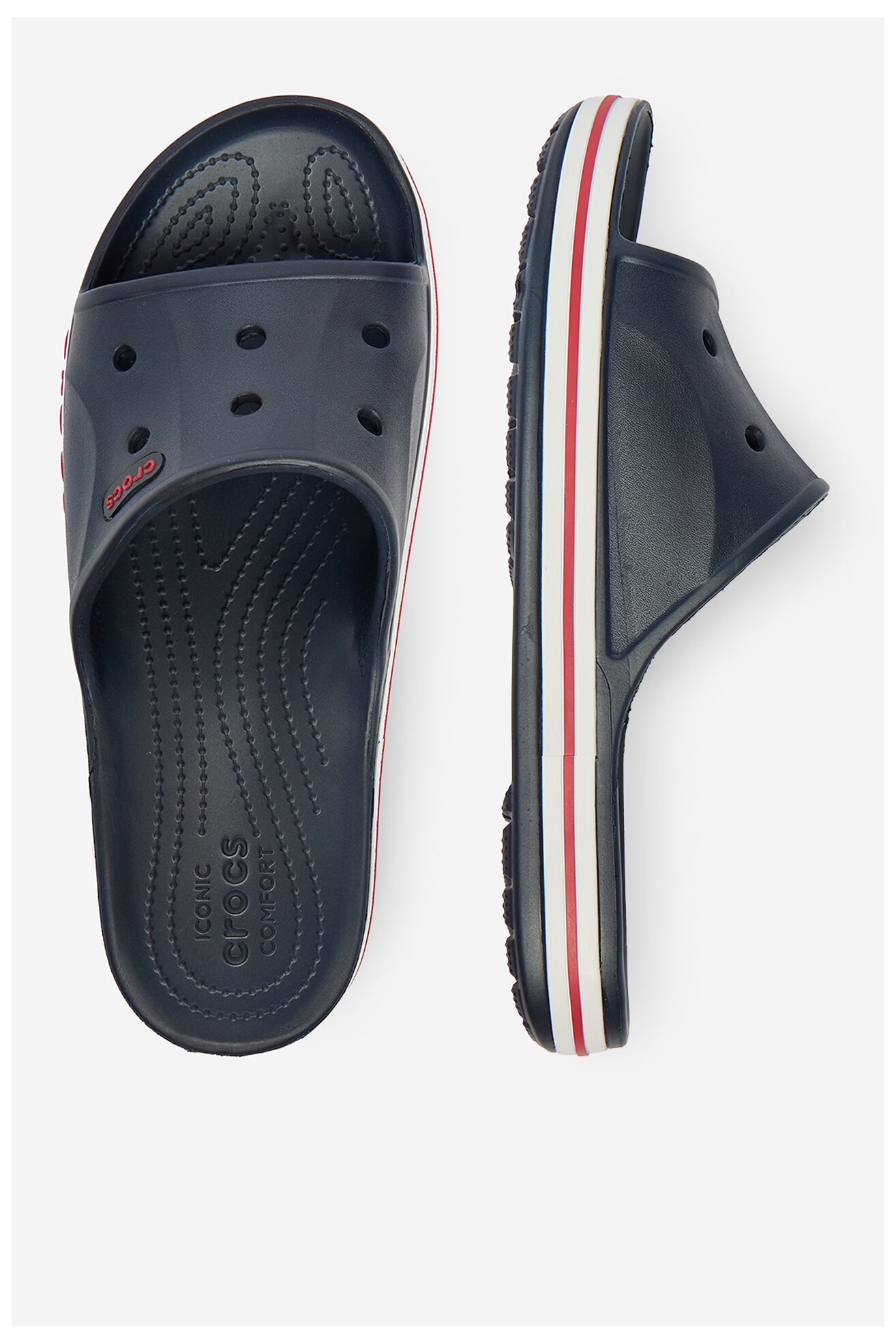 Klapki basenowe Crocs C-BAYABAND SLIDE 205392-4CC Granatowy