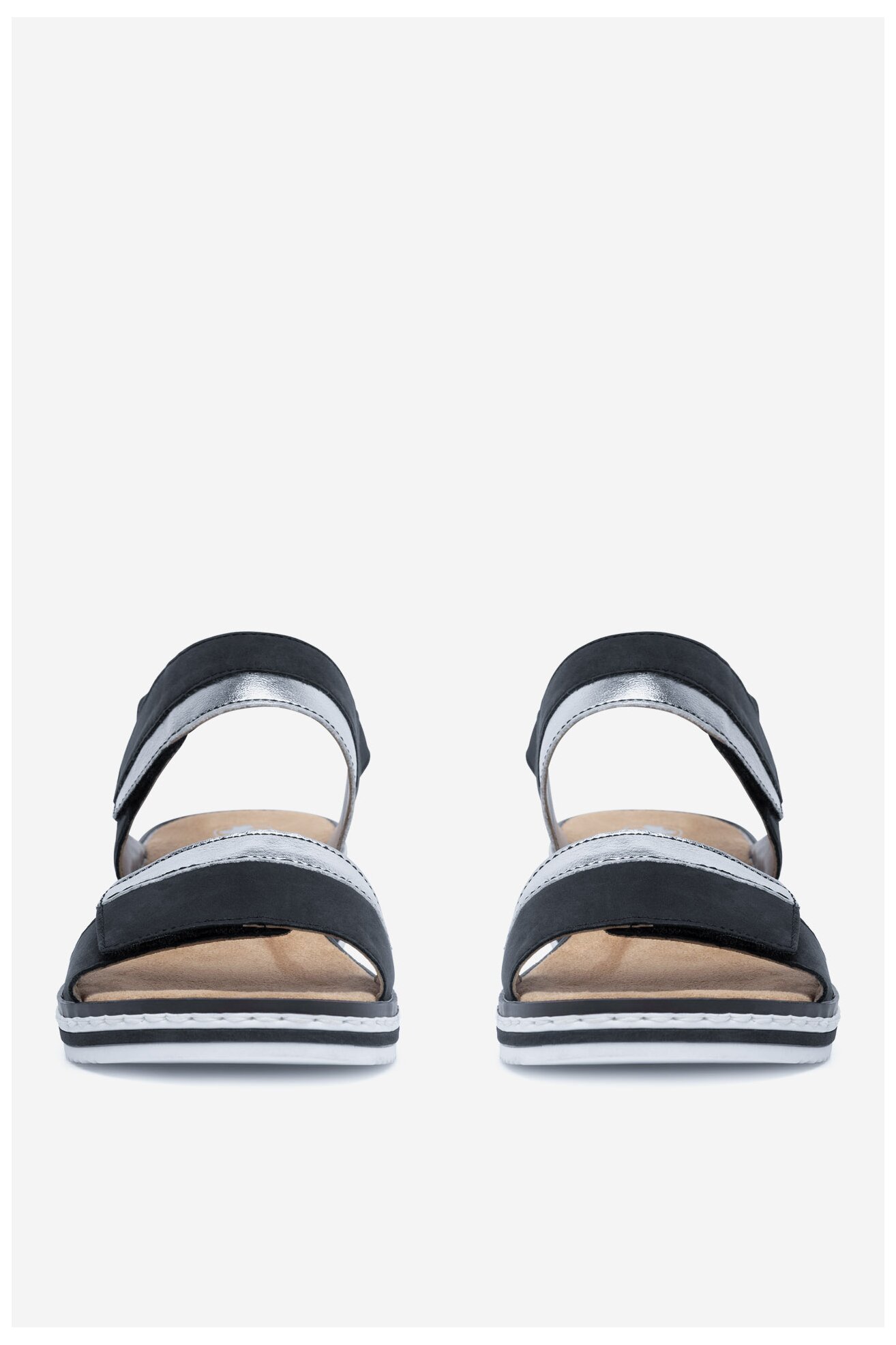 Szandál Rieker V36B9-14 FEKETE