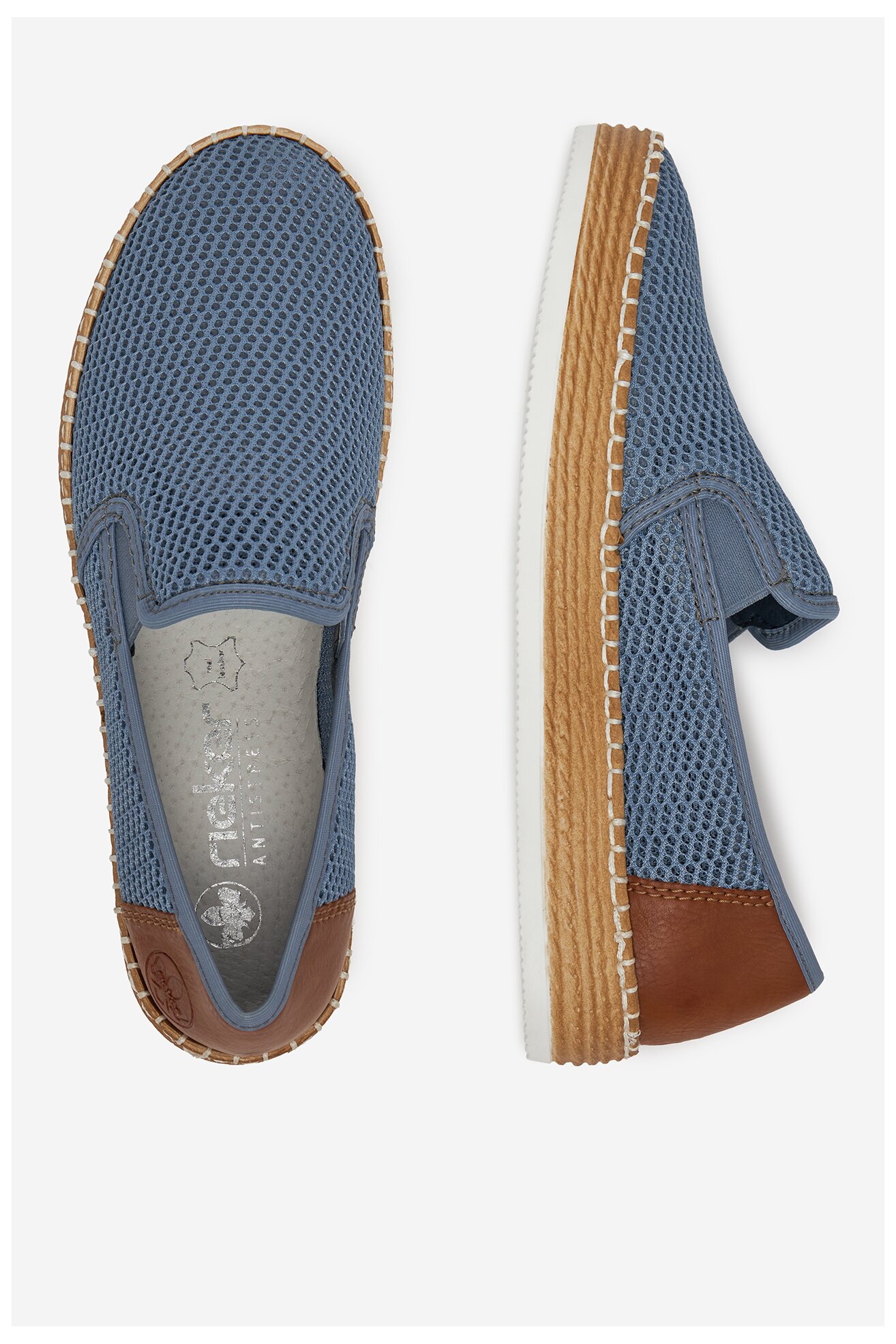Espadrilky Rieker L7873-12 TEMNÝ BLANKYT