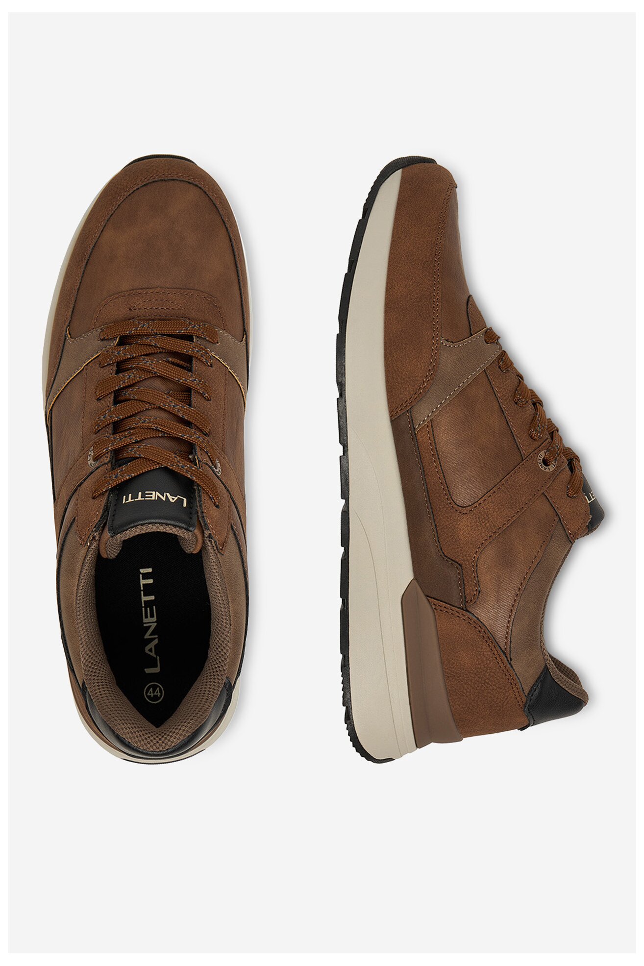 Sneakers Lanetti CEO-REUS-01 Brązowy