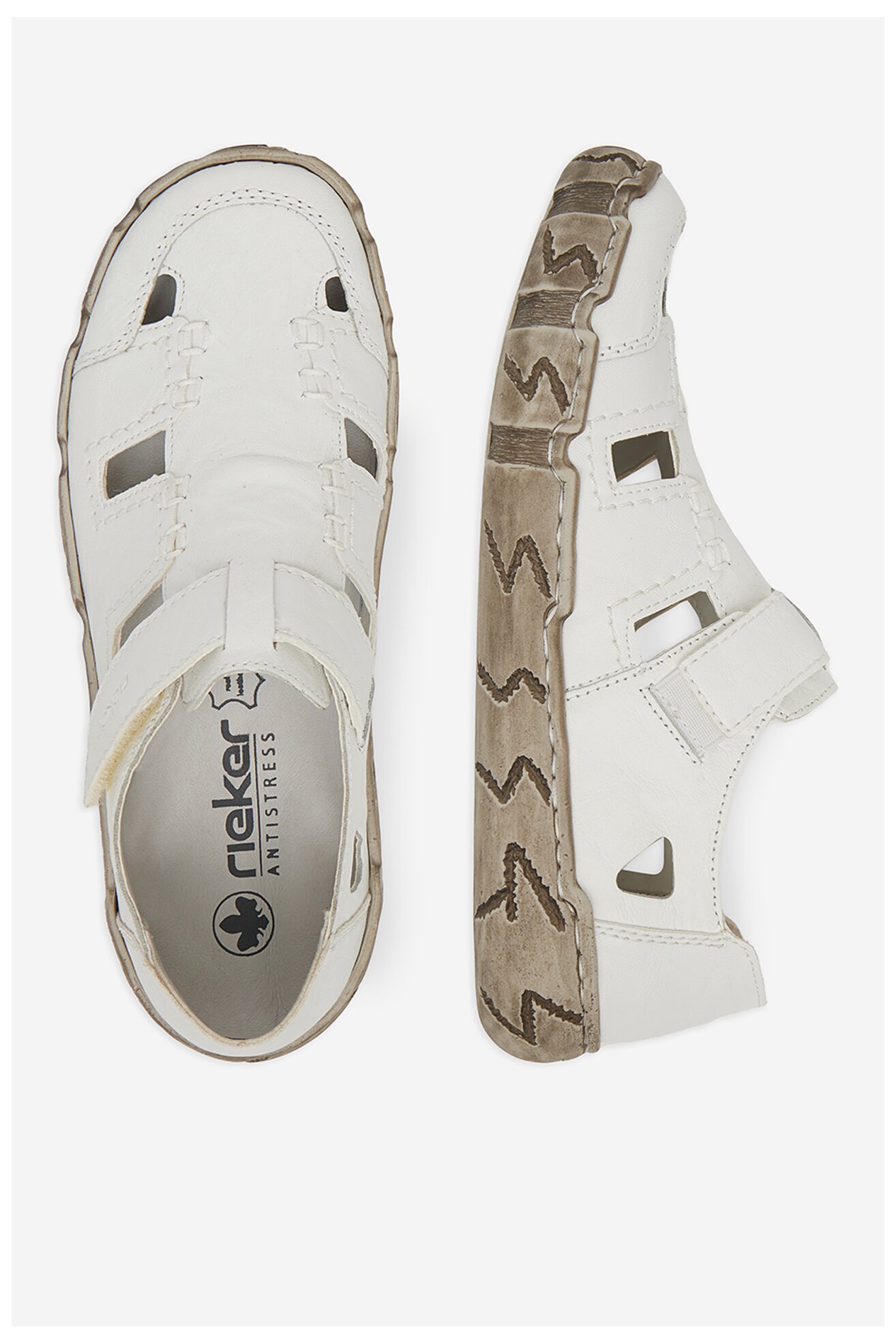 Sandały Rieker L0362-80 Biały