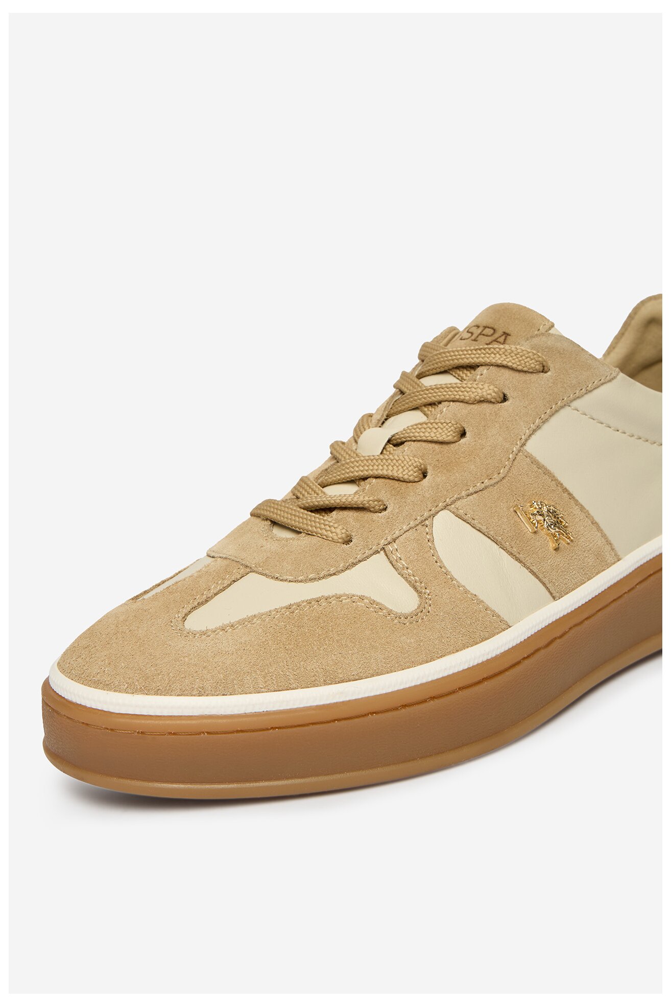 Sneakers U.S. POLO ASSN. EO-HAIRY001W/6LS1 Kremowy