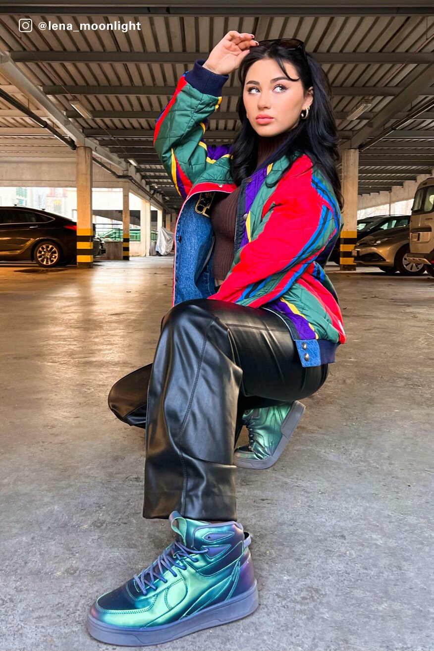 
                Sprandi Universe - Obuwie sportowe z gradientem fioletowe - 5904248248437