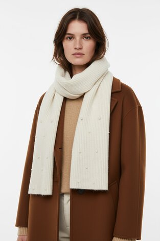Шарф Жіночий NINE WEST CEO-NW-W4-001-AW25 БІЛИЙ