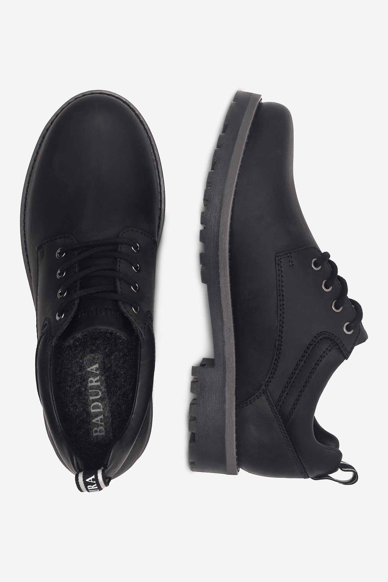 Półbuty Badura BOWER-10 MI08 Czarny