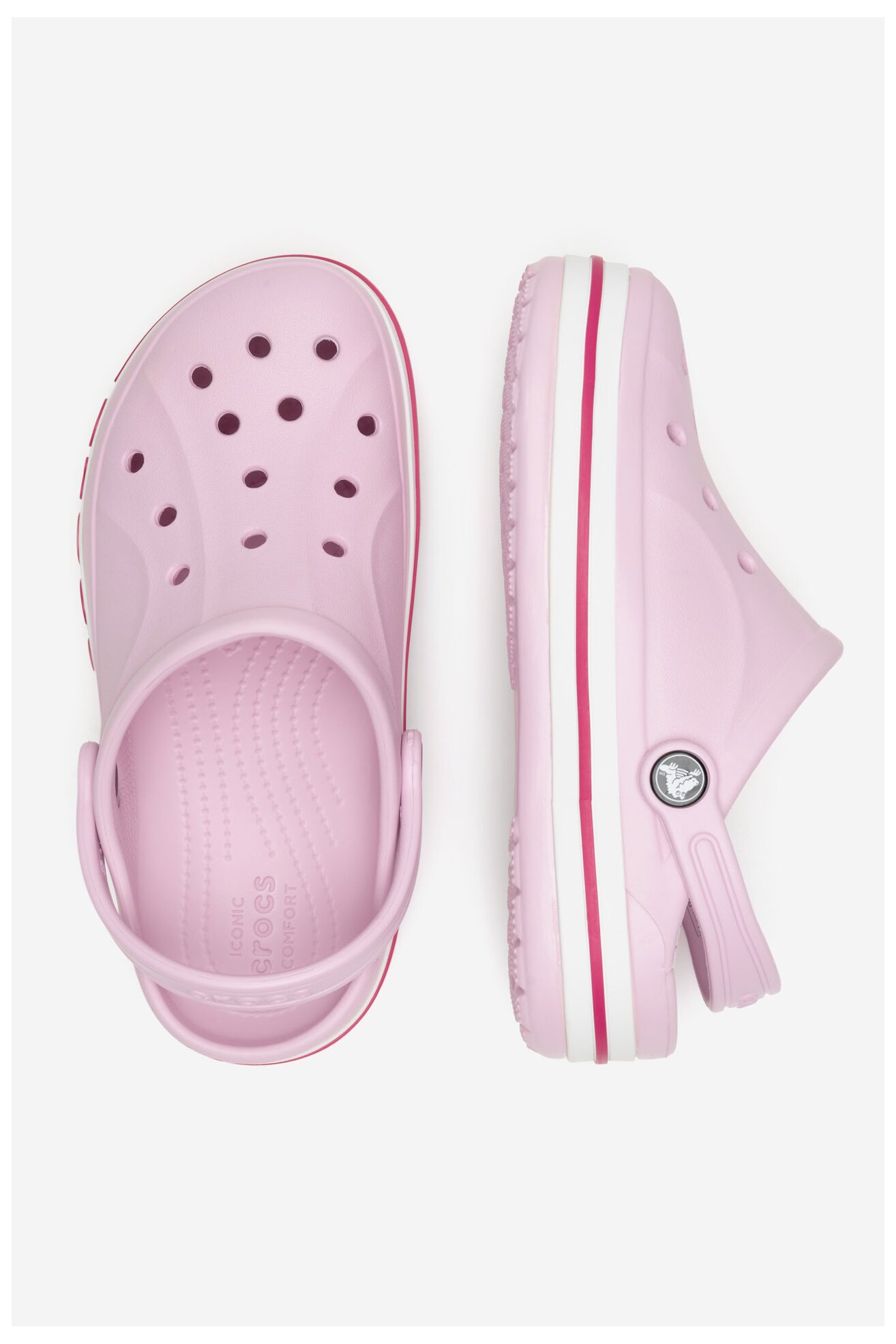 Klapki basenowe Crocs BAYABAND CLOG K 207019-6TG Różowy