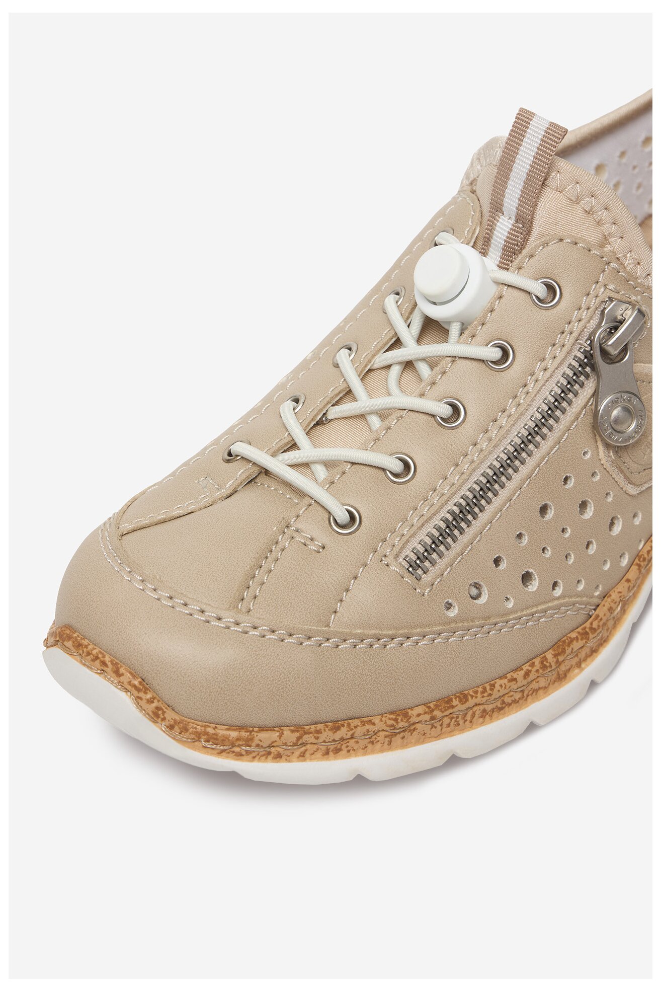 Половинки обувки Rieker CEO-N42P6-62 БЕЖОВ