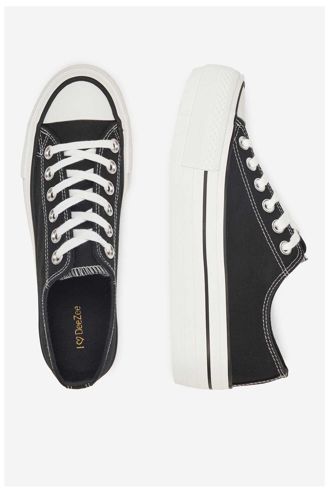 Pantofi pânză DeeZee SH-066 NEGRU