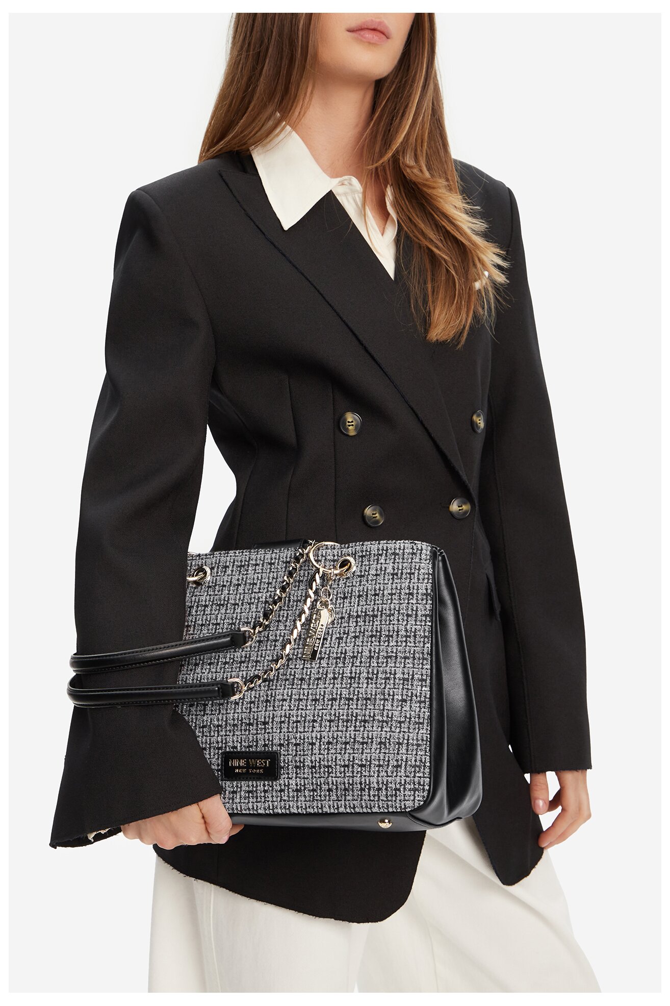 Torebka NINE WEST EO-HUDSON-HEAVEN-LDA8005A Szary