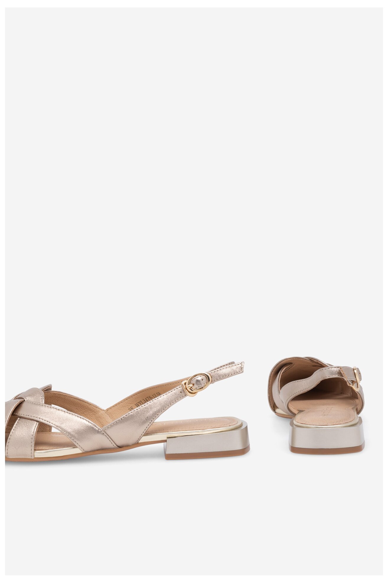 Baleriny Sergio Bardi WYL3476-1Z-SB Złoty