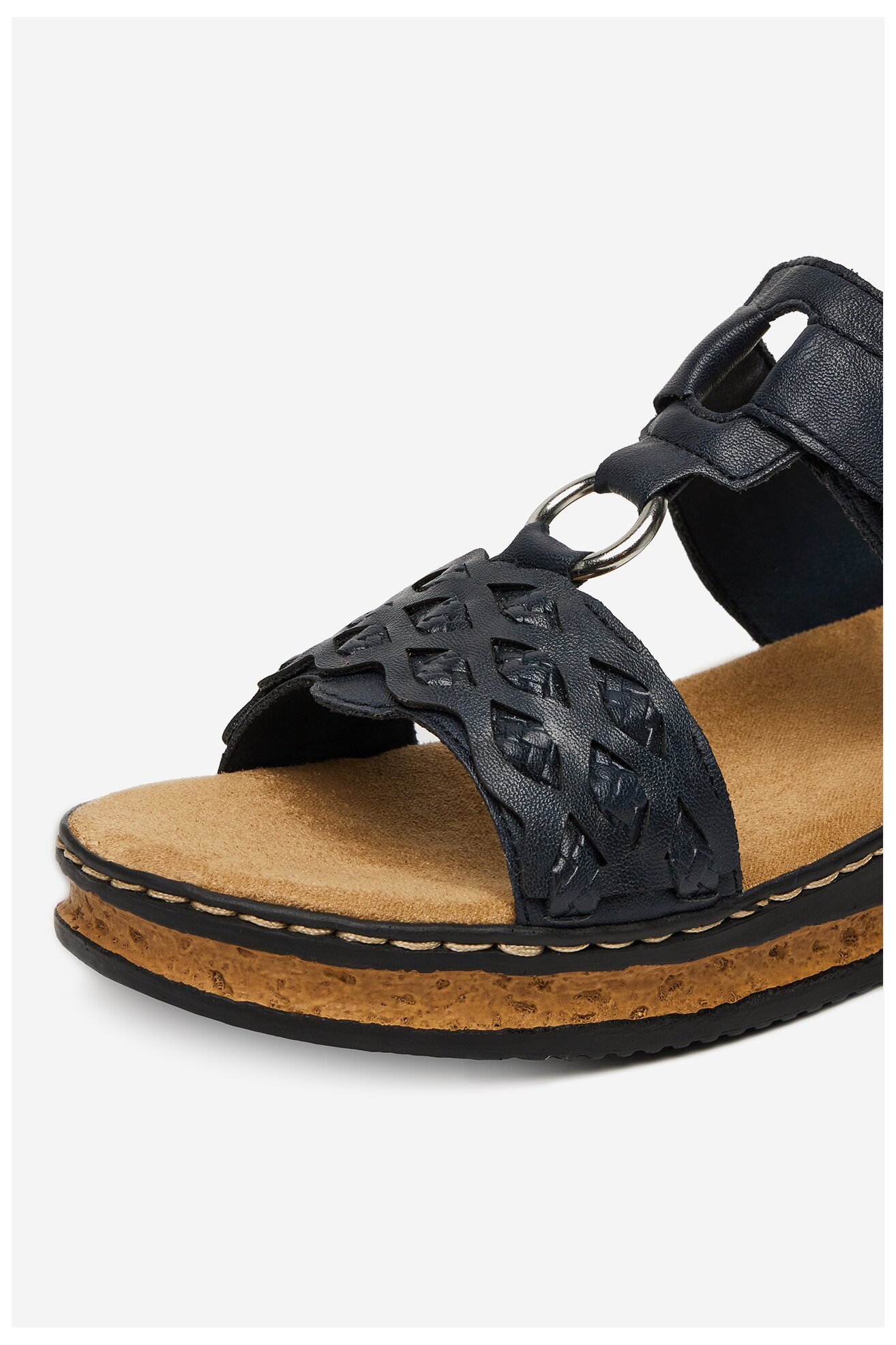 Klapki Rieker CEO-629K9-14 Granatowy