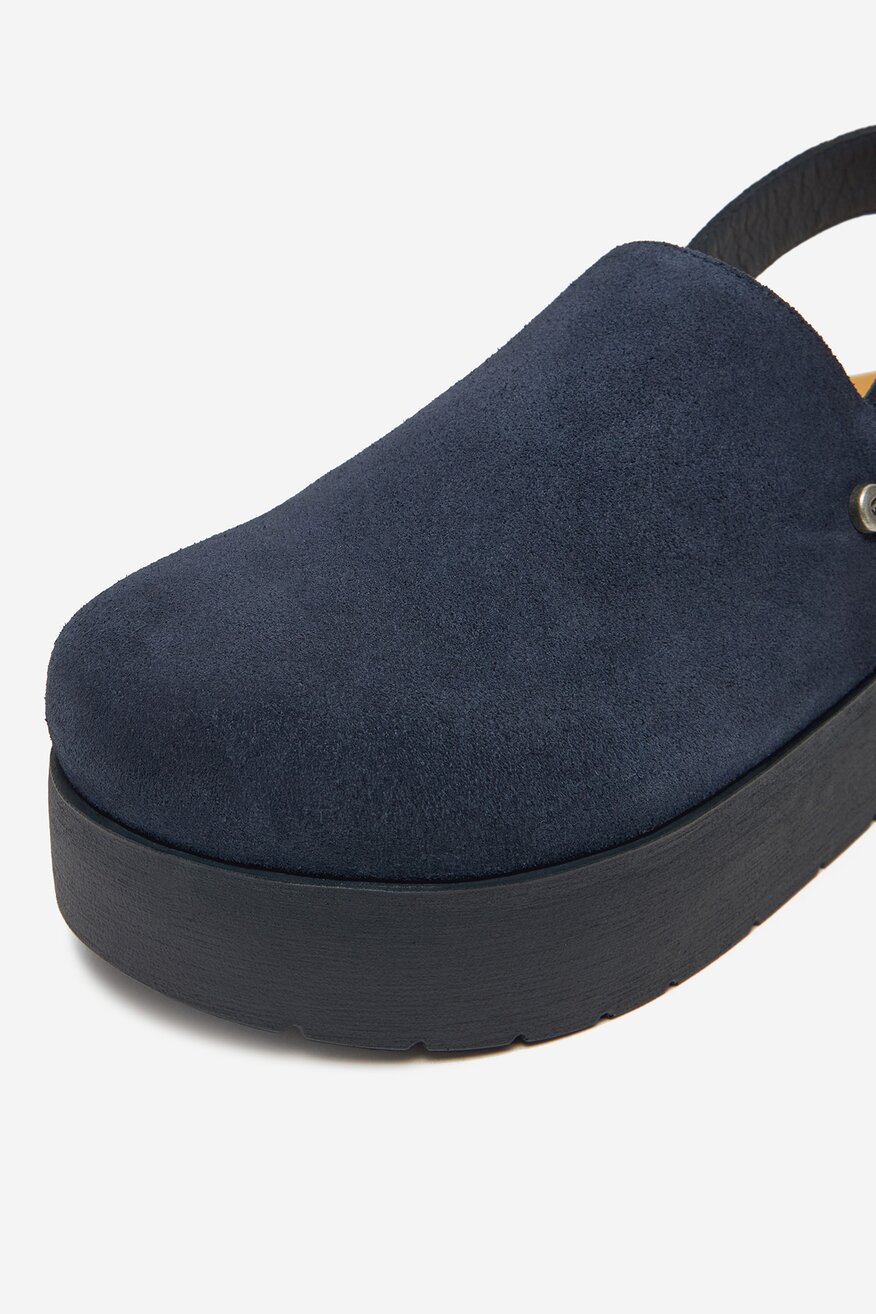 G-STAR RAW - Klapki zamszowe na platformie - 5904862332703