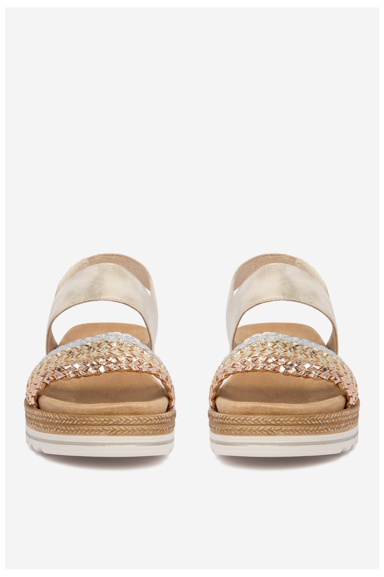 Sandały Remonte CEO-D0Q56-90 Złoty