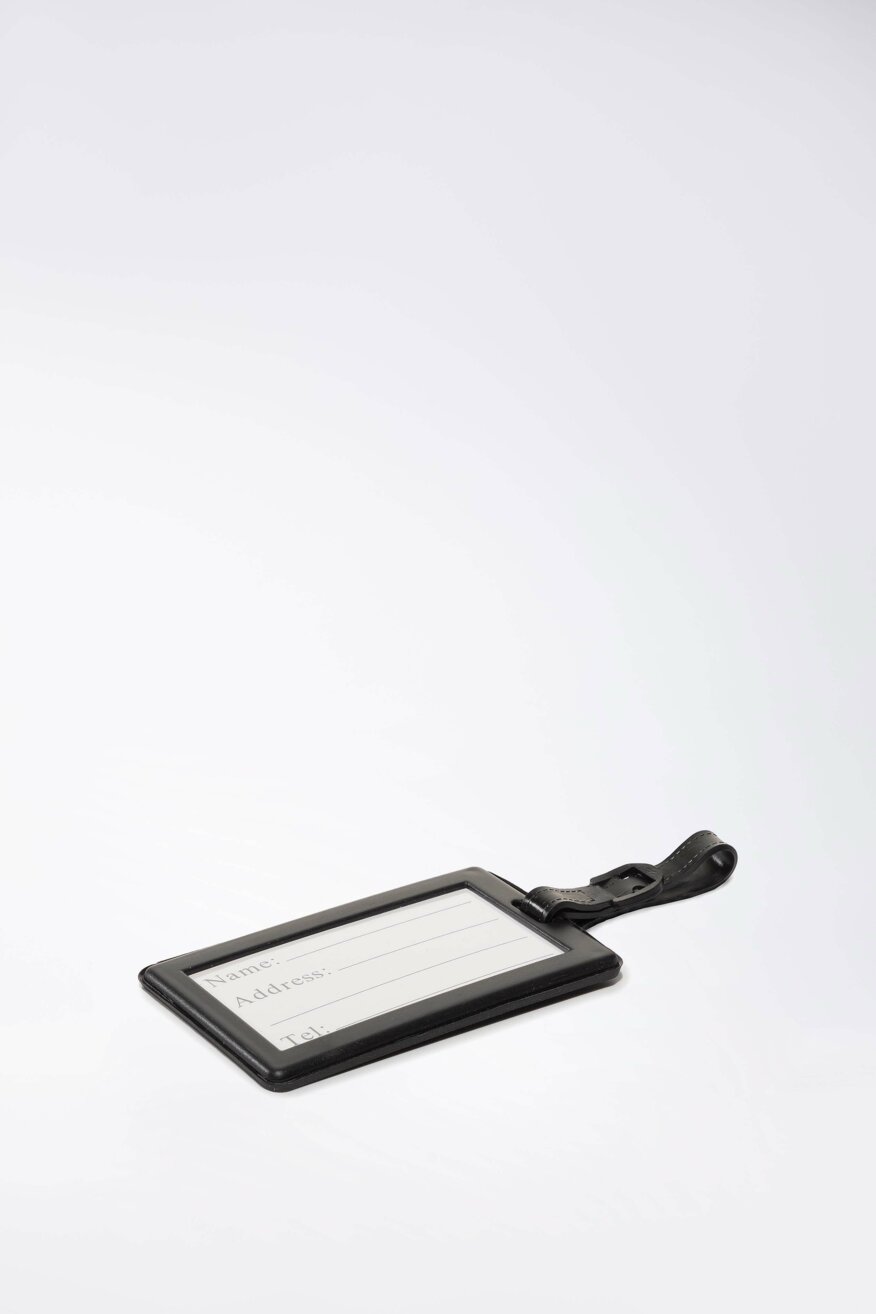 ACCCESSORIES - Identyfikator do bagażu z printem czarny - 5903419472916