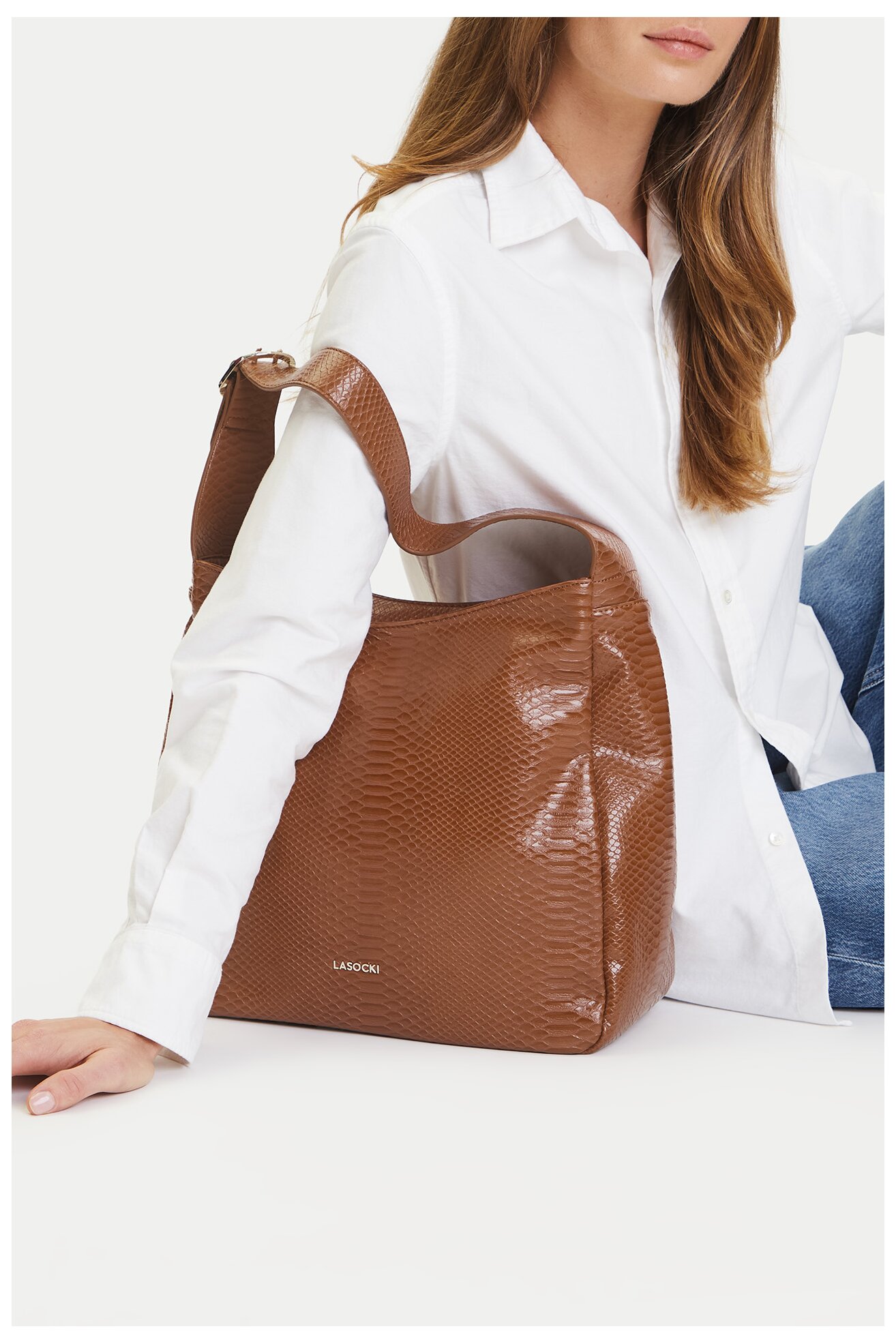 Дамска чанта Lasocki C-LSK-L-004-08 КАМЕЛ